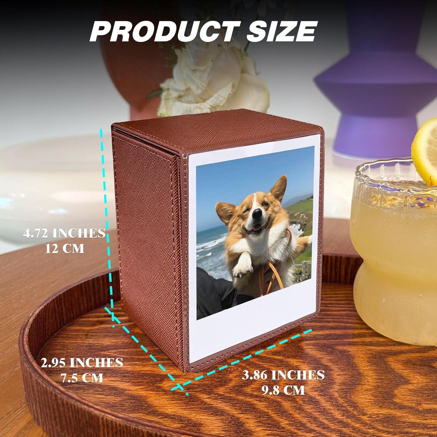 Funda para Fotos Instantáneas WOGOZAN Marrón - 50+ Películas