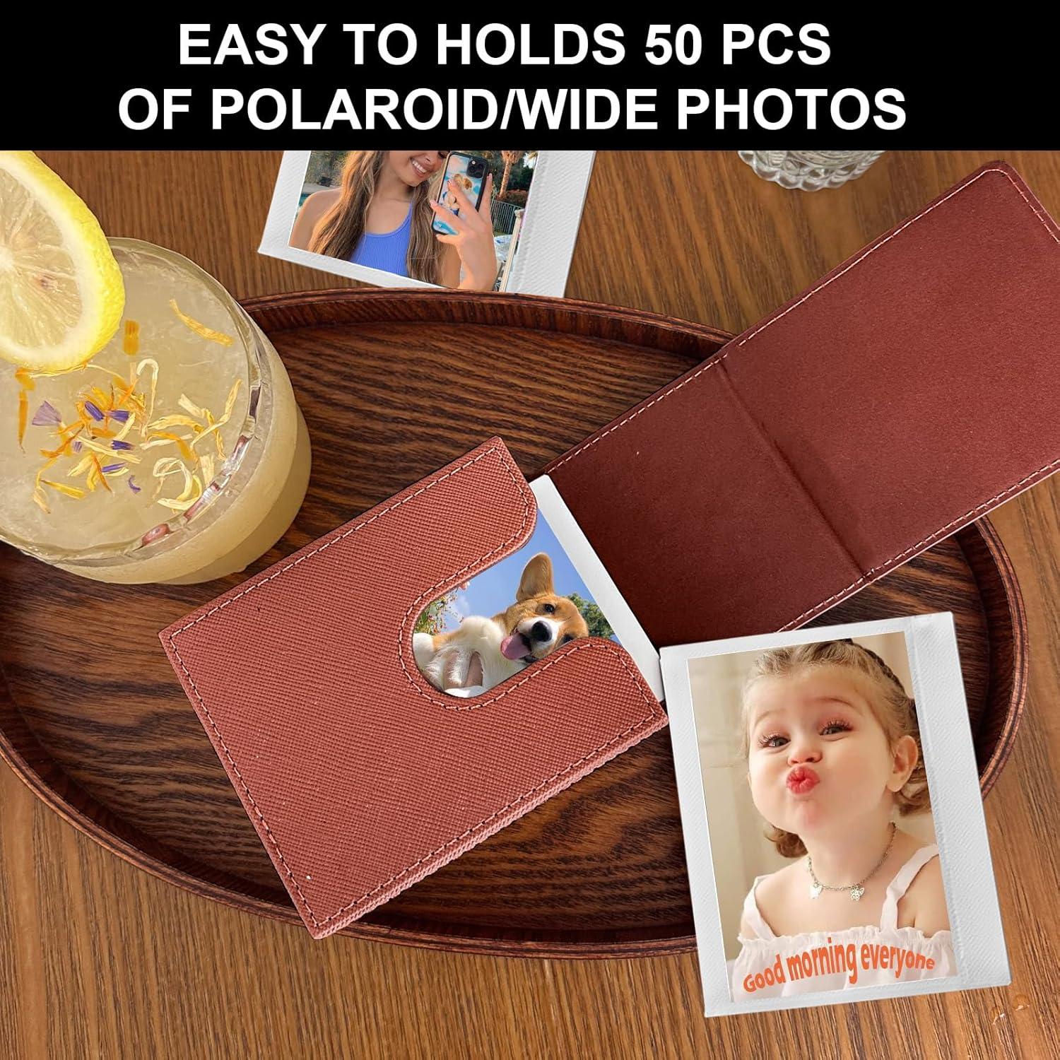 Funda para Fotos Instantáneas WOGOZAN Marrón - 50+ Películas