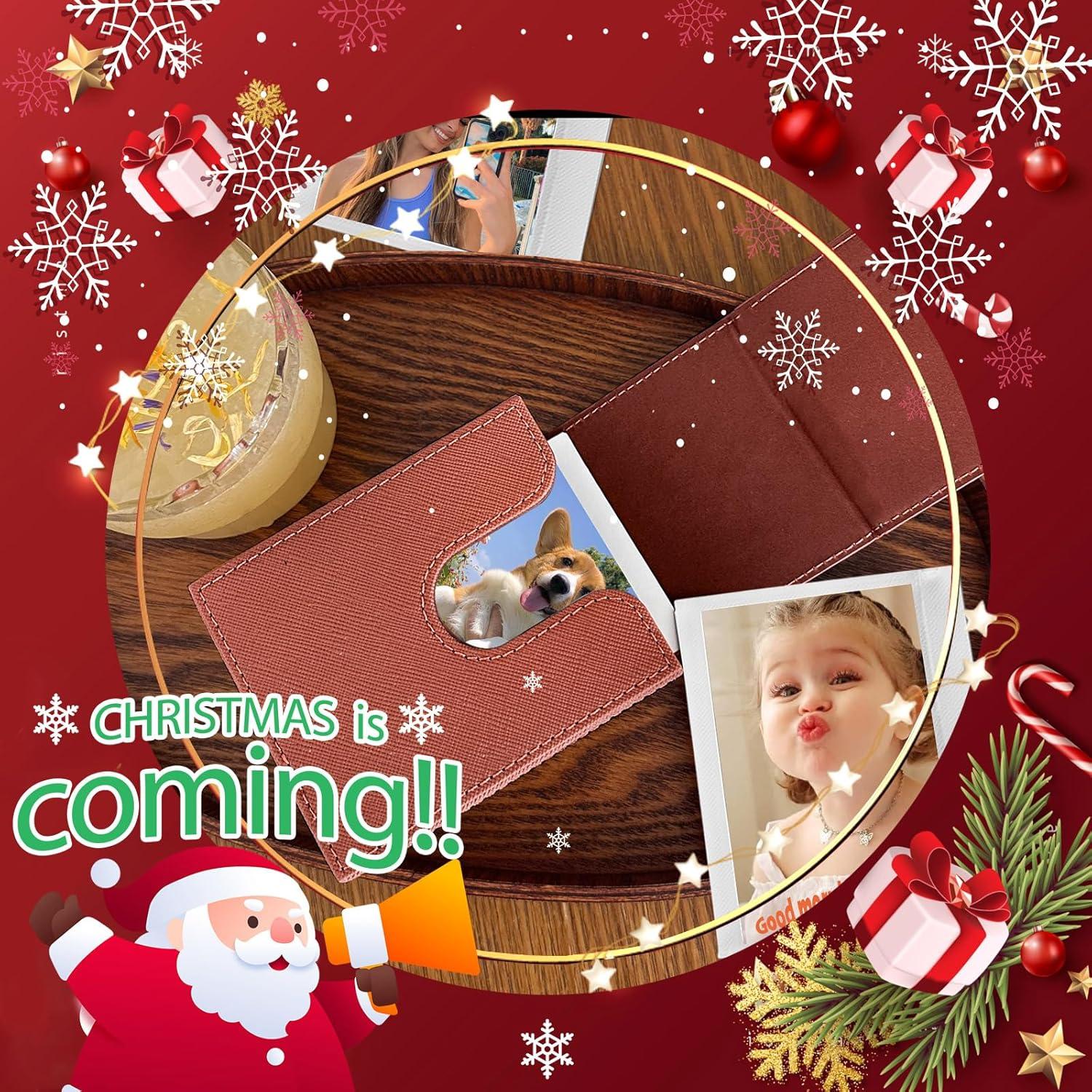 Funda para Fotos Instantáneas WOGOZAN Marrón - 50+ Películas