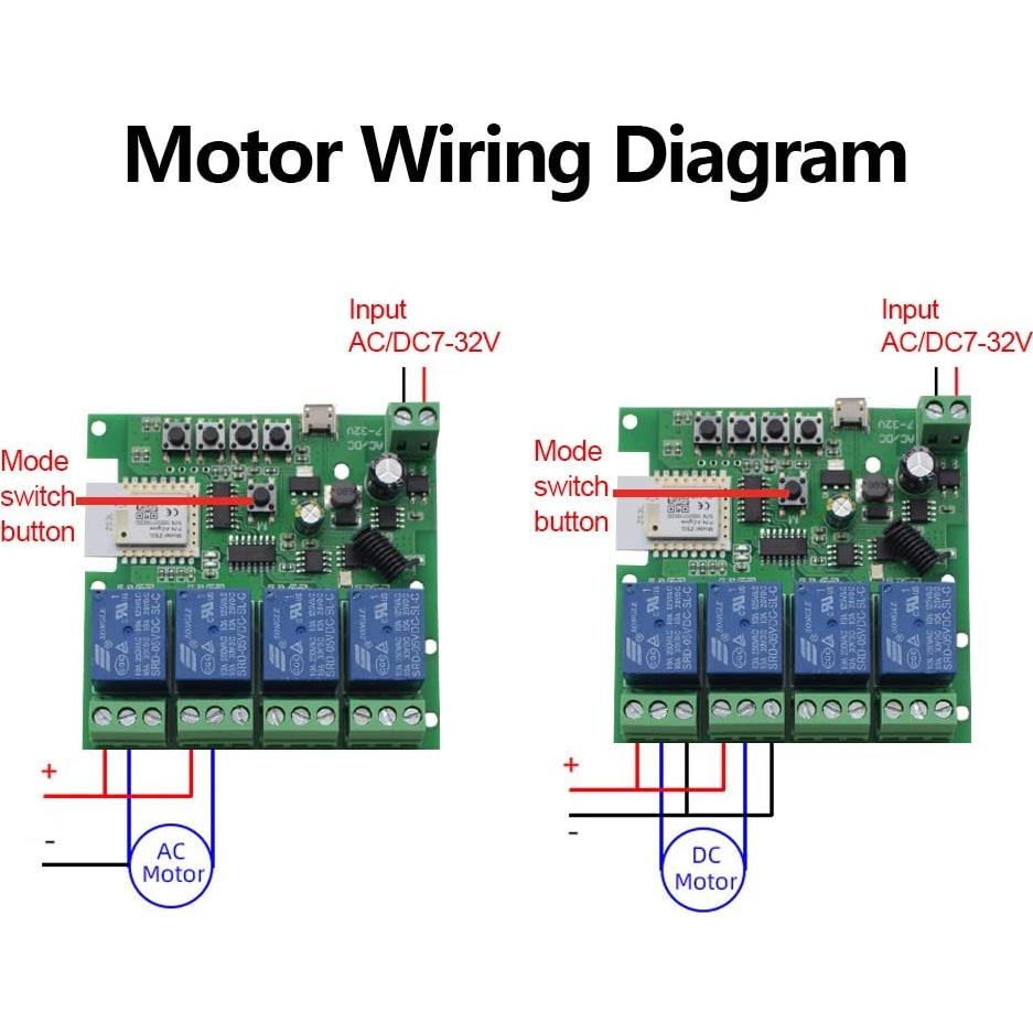 Interruptor Relé ZigBee 4 Canales 12V Control Remoto