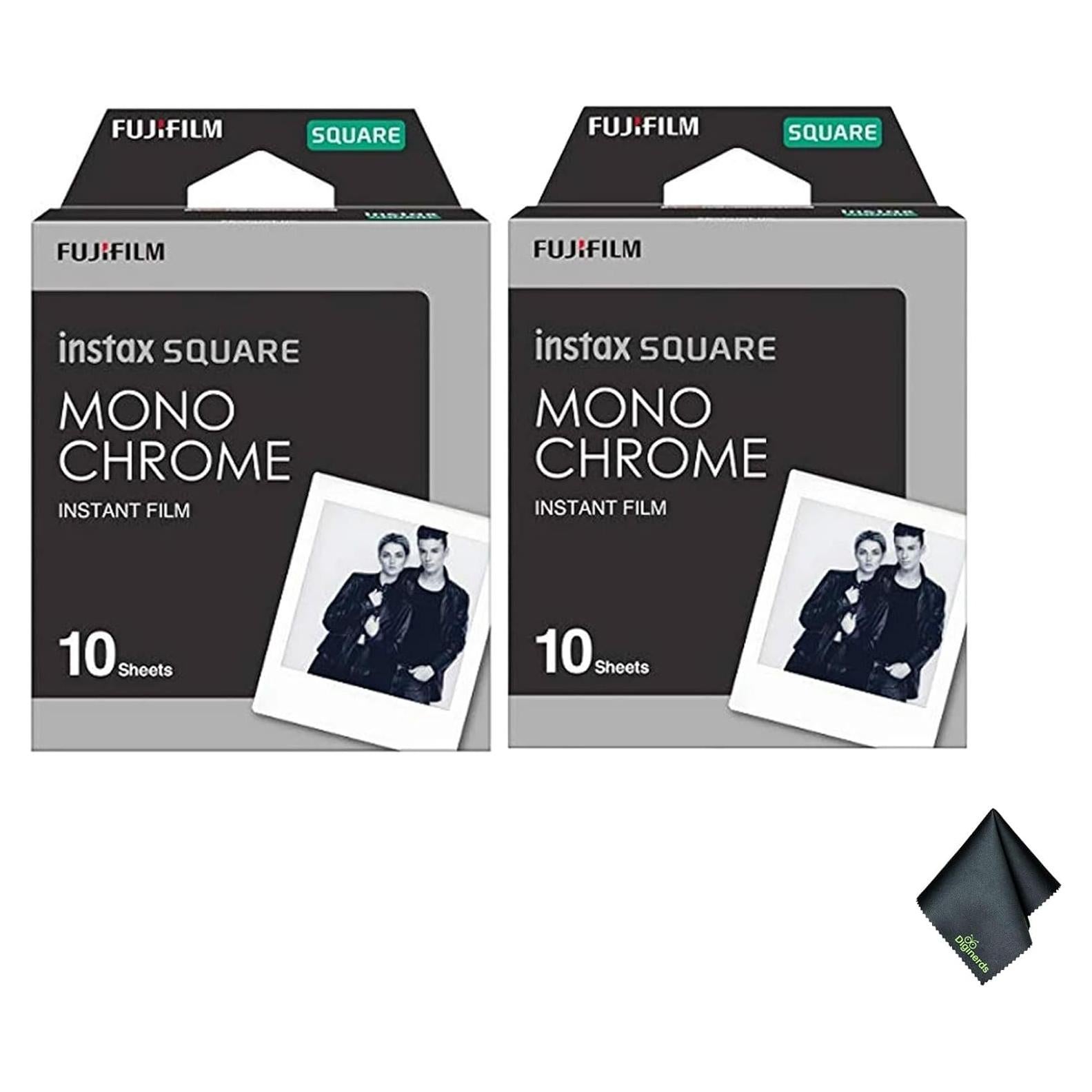 Película Instantánea Monocromo FUJIFILM INSTAX SQUARE - 20 Exposiciones