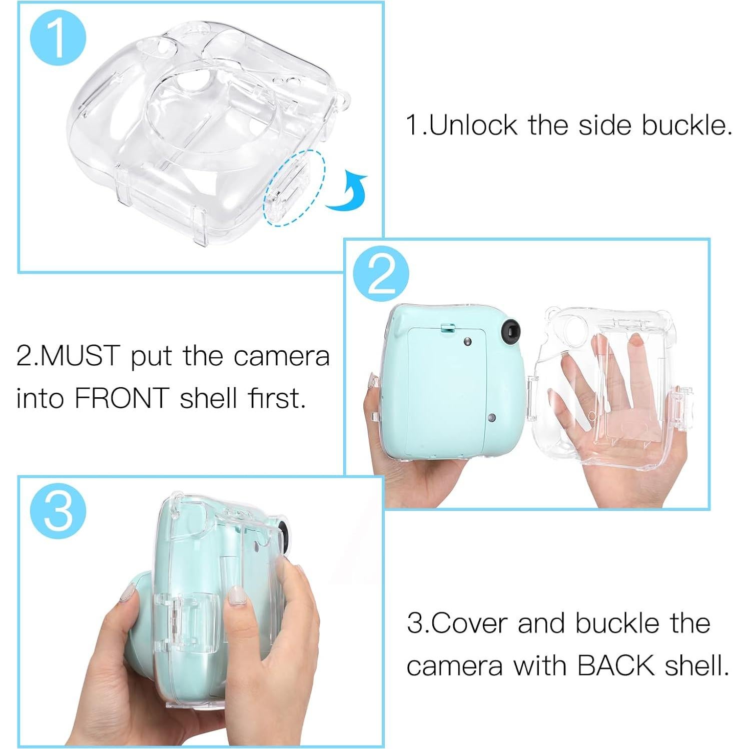 Funda Protectora Fintie para Cámara Fujifilm Instax Mini 7+