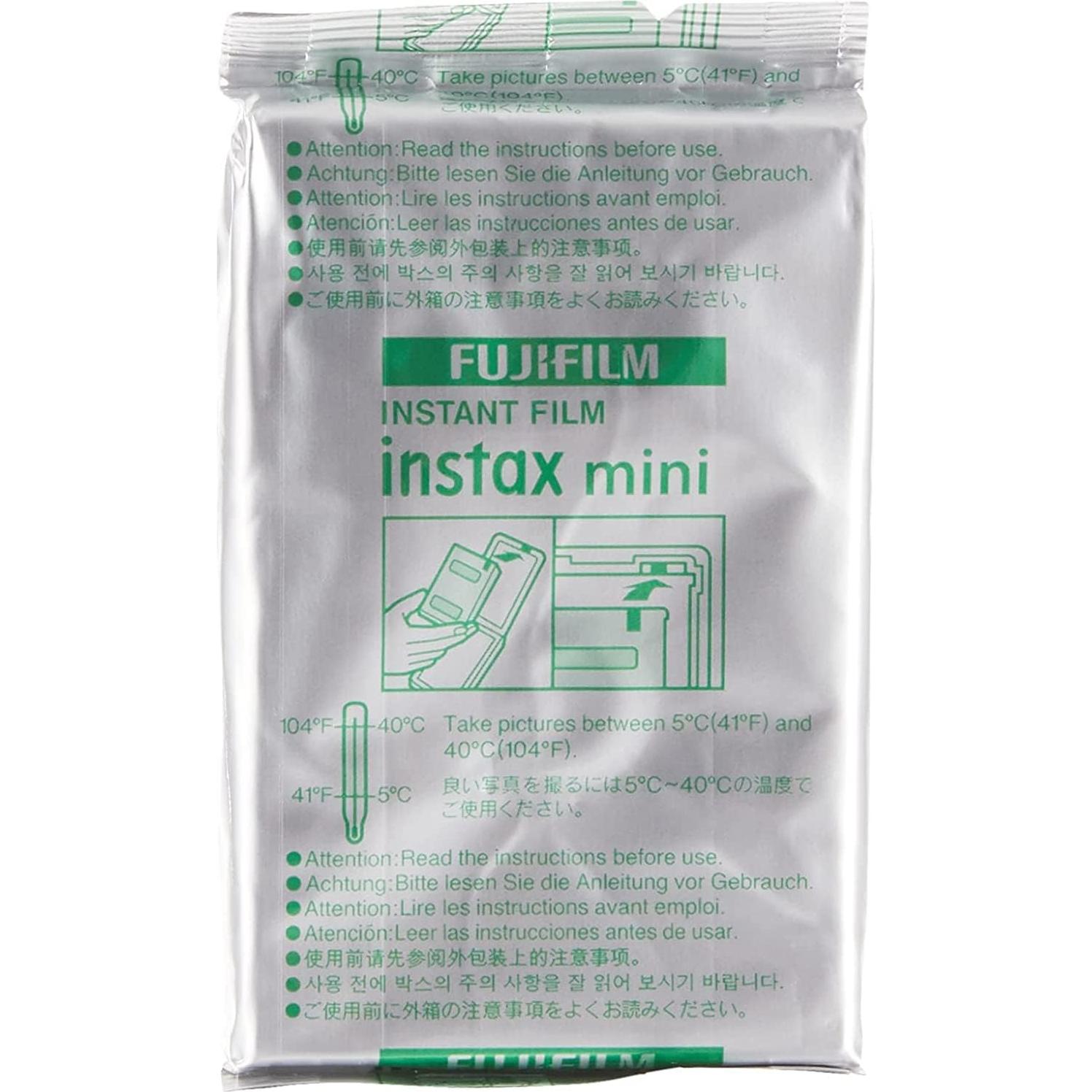 Paquete de película instantánea Fujifilm instax mini 20 exposiciones