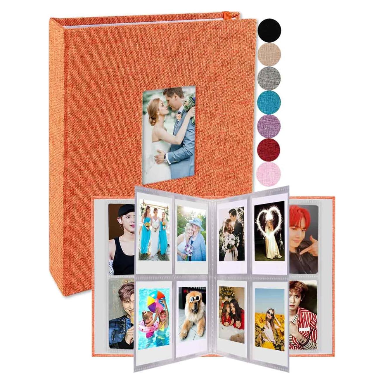 Álbum de Fotos Mini GPIRAL 2x3 Naranja para 208 Imágenes