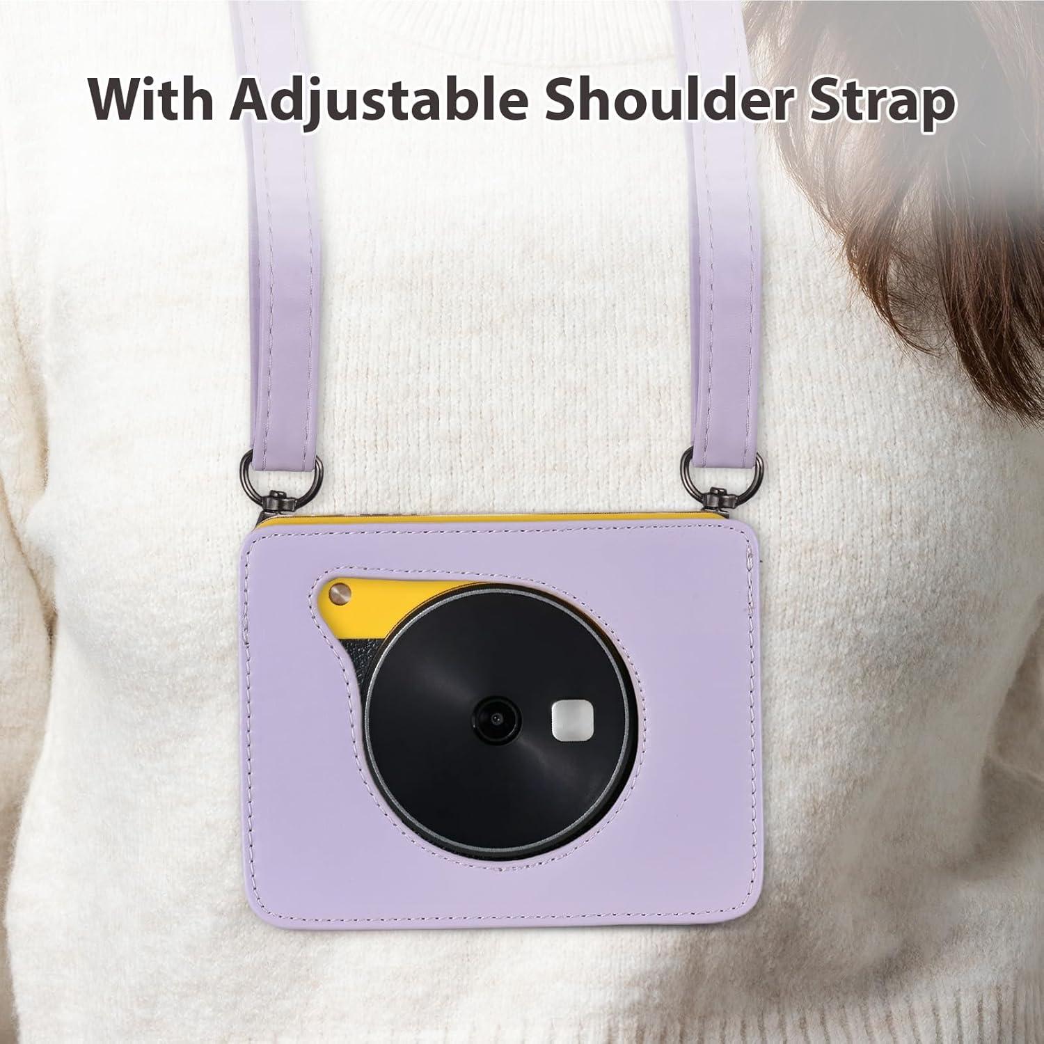 Funda de Cámara Andoer Retro Cuero PU para Kodak C300R/Mini Shot 3