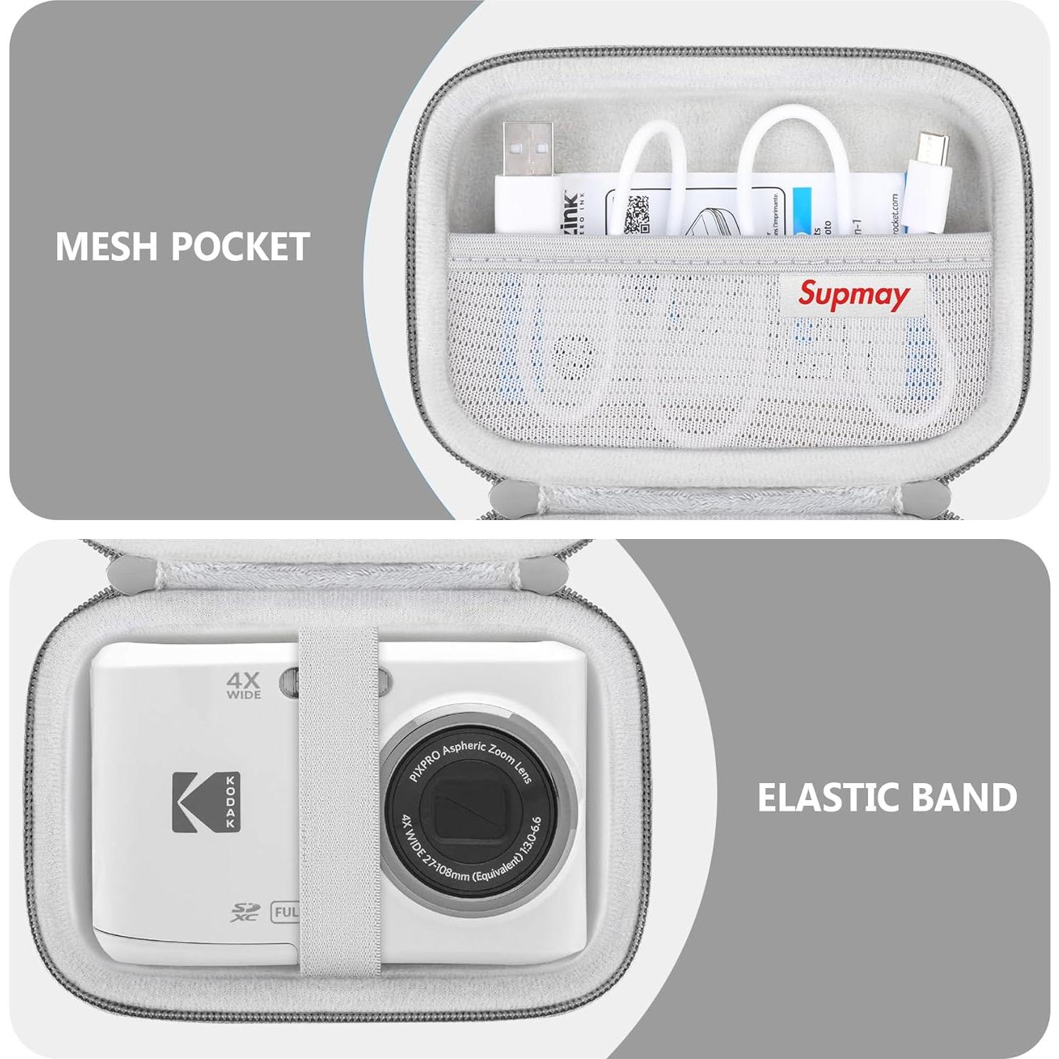 Funda de transporte KODAK PIXPRO FZ55 FZ53 FZ45 FZ43 Gris