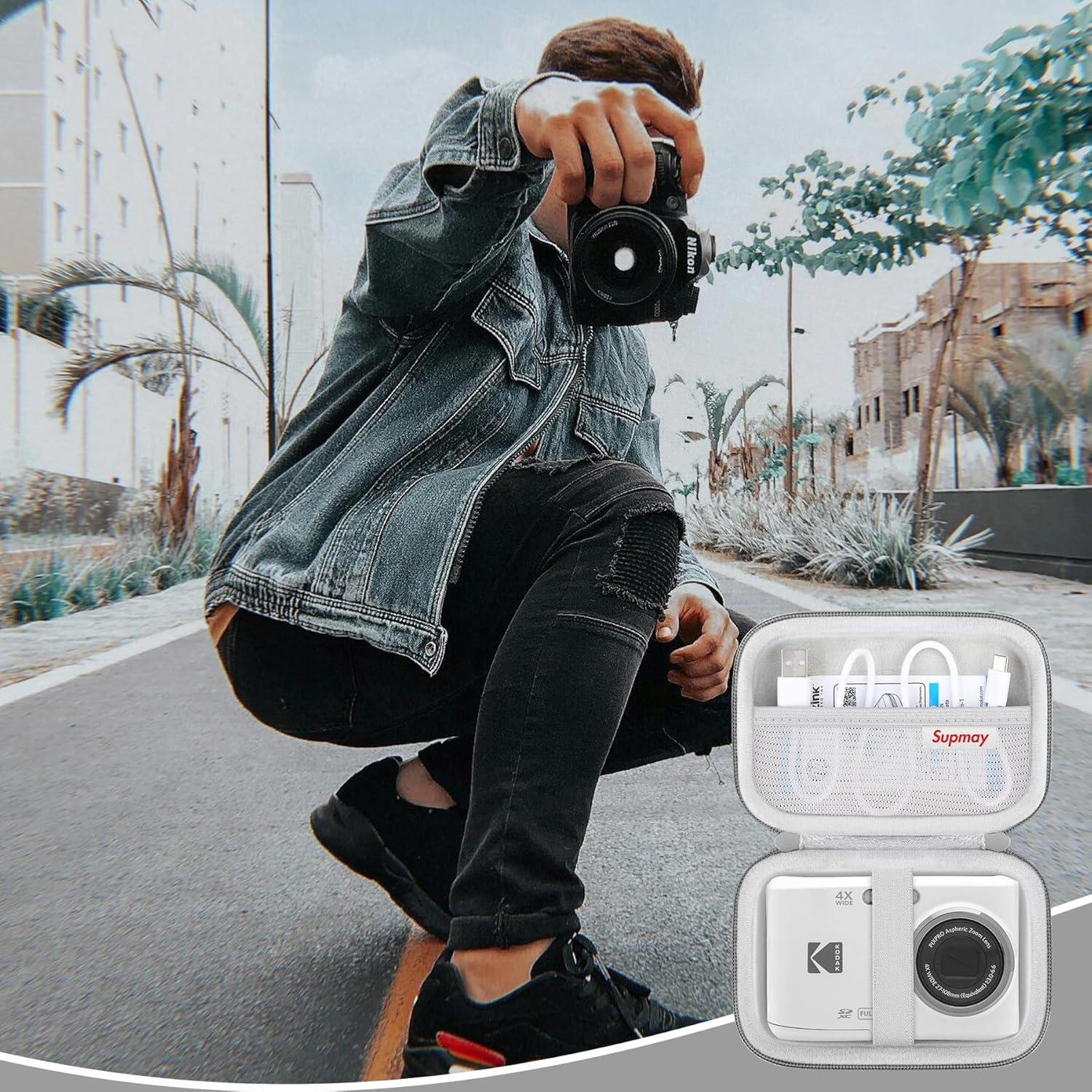 Funda de transporte KODAK PIXPRO FZ55 FZ53 FZ45 FZ43 Gris