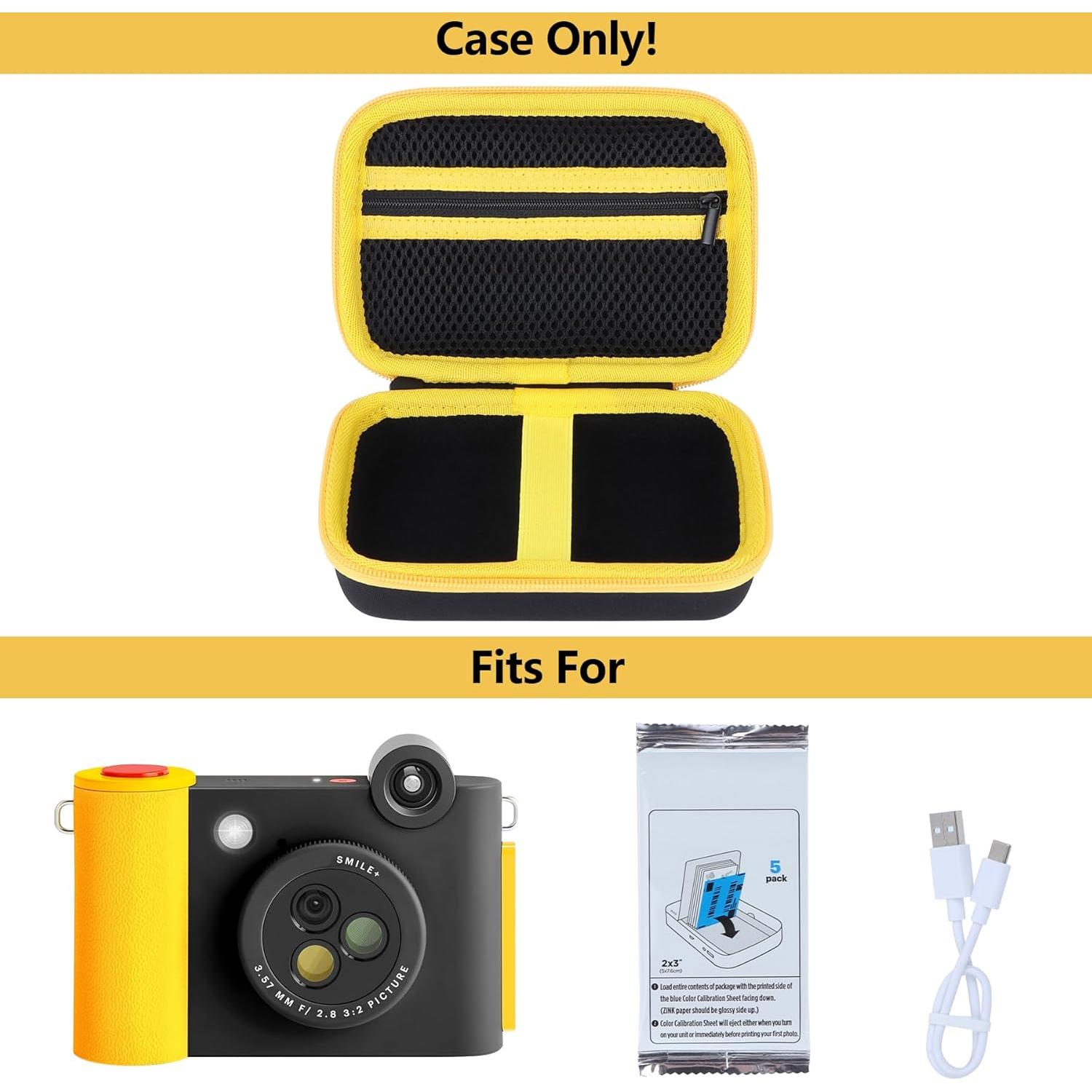 Funda Dura RIYADAone para Cámara KODAK Smile+ 2-en-1 Negra y Amarilla