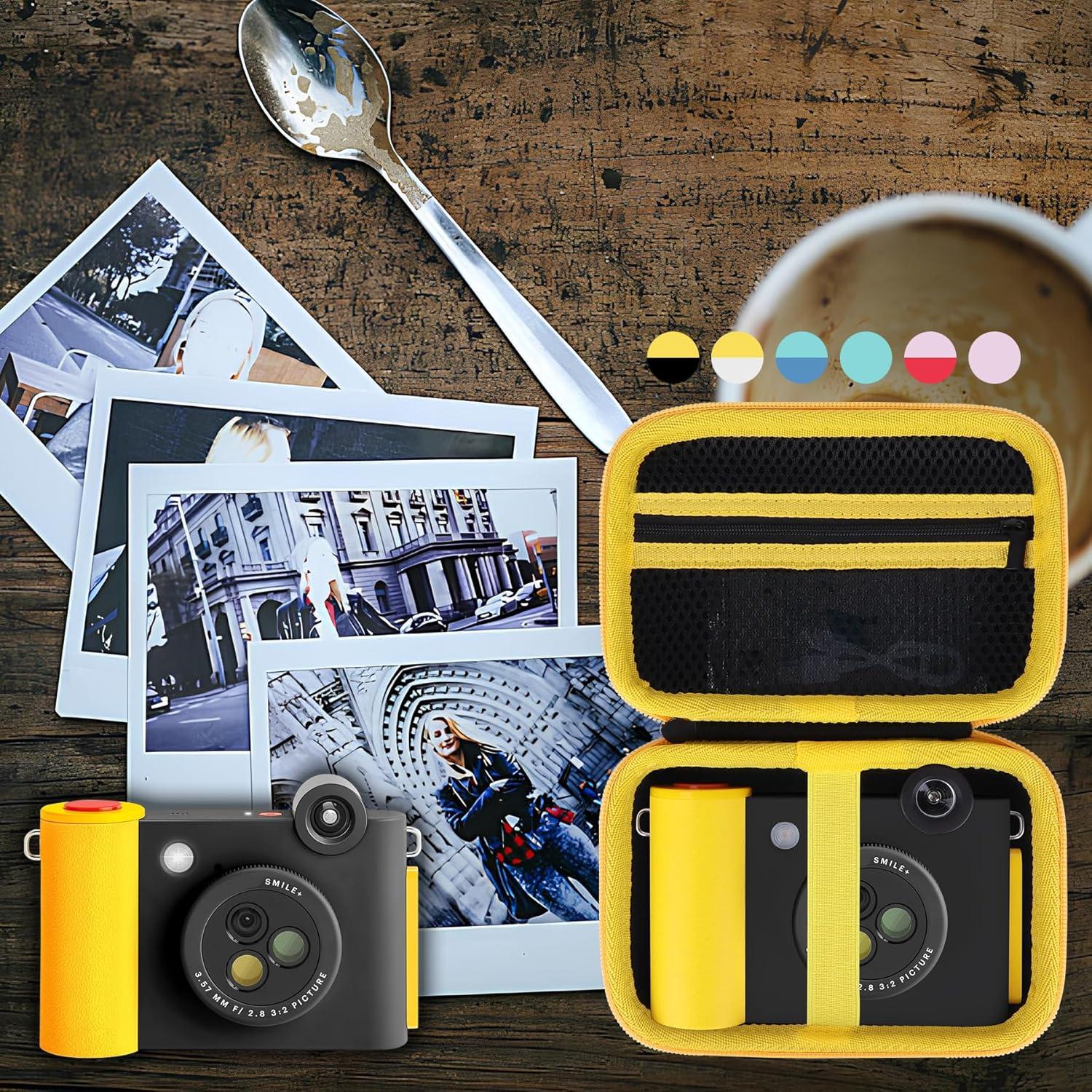 Funda Dura RIYADAone para Cámara KODAK Smile+ 2-en-1 Negra y Amarilla