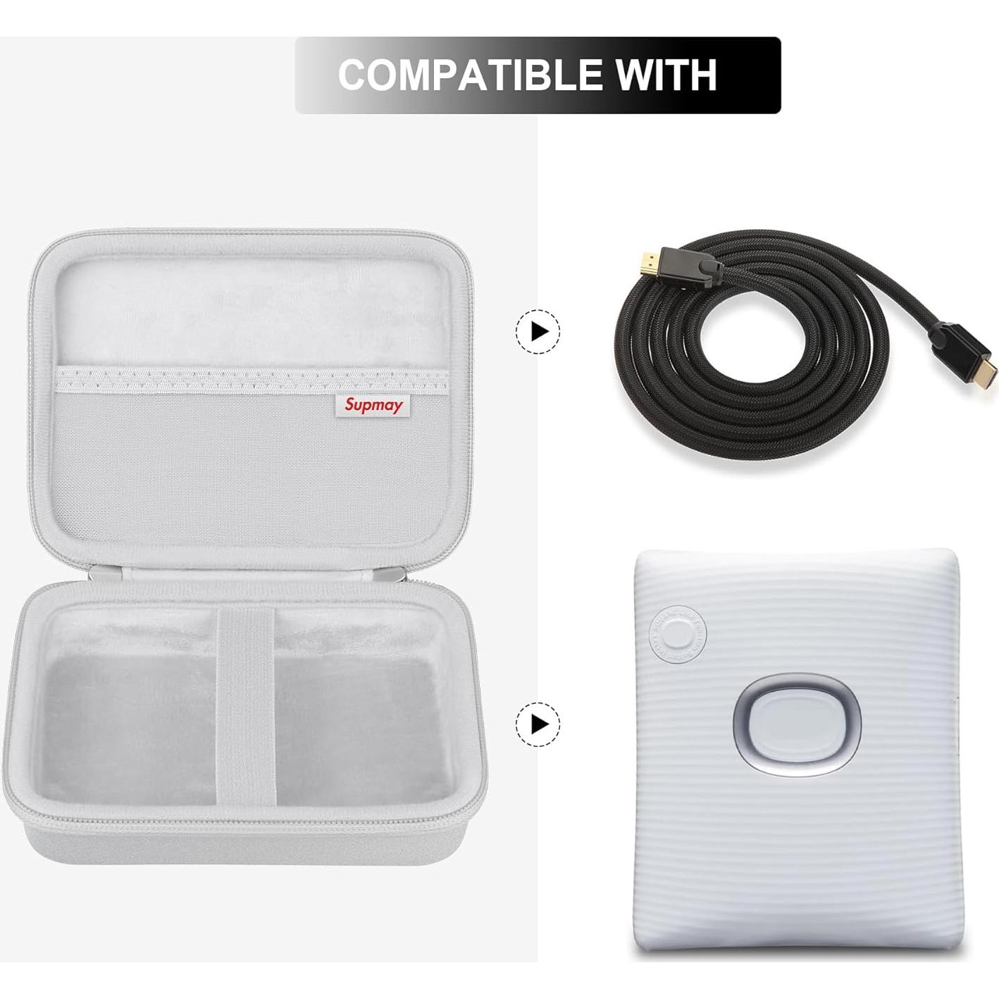 Funda Dura Supmay para Impresora Fujifilm Instax Square Link Gris