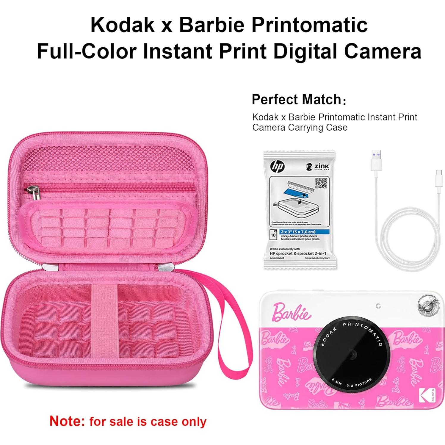 Funda de Transporte Elonbo para Cámara Kodak x Barbie - Rosa