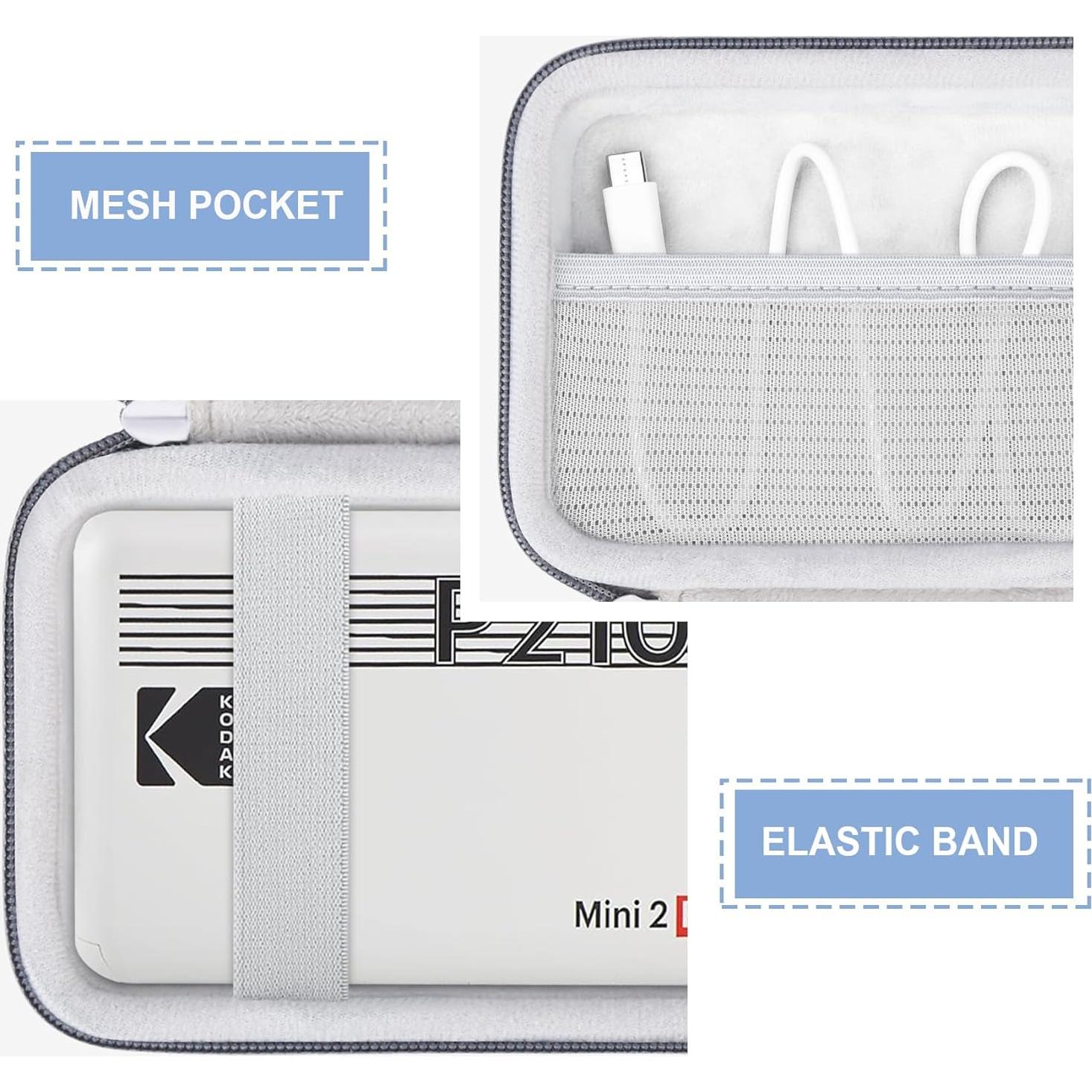 Funda Dura para Impresora Kodak Mini 2 Retro 4PASS Gris