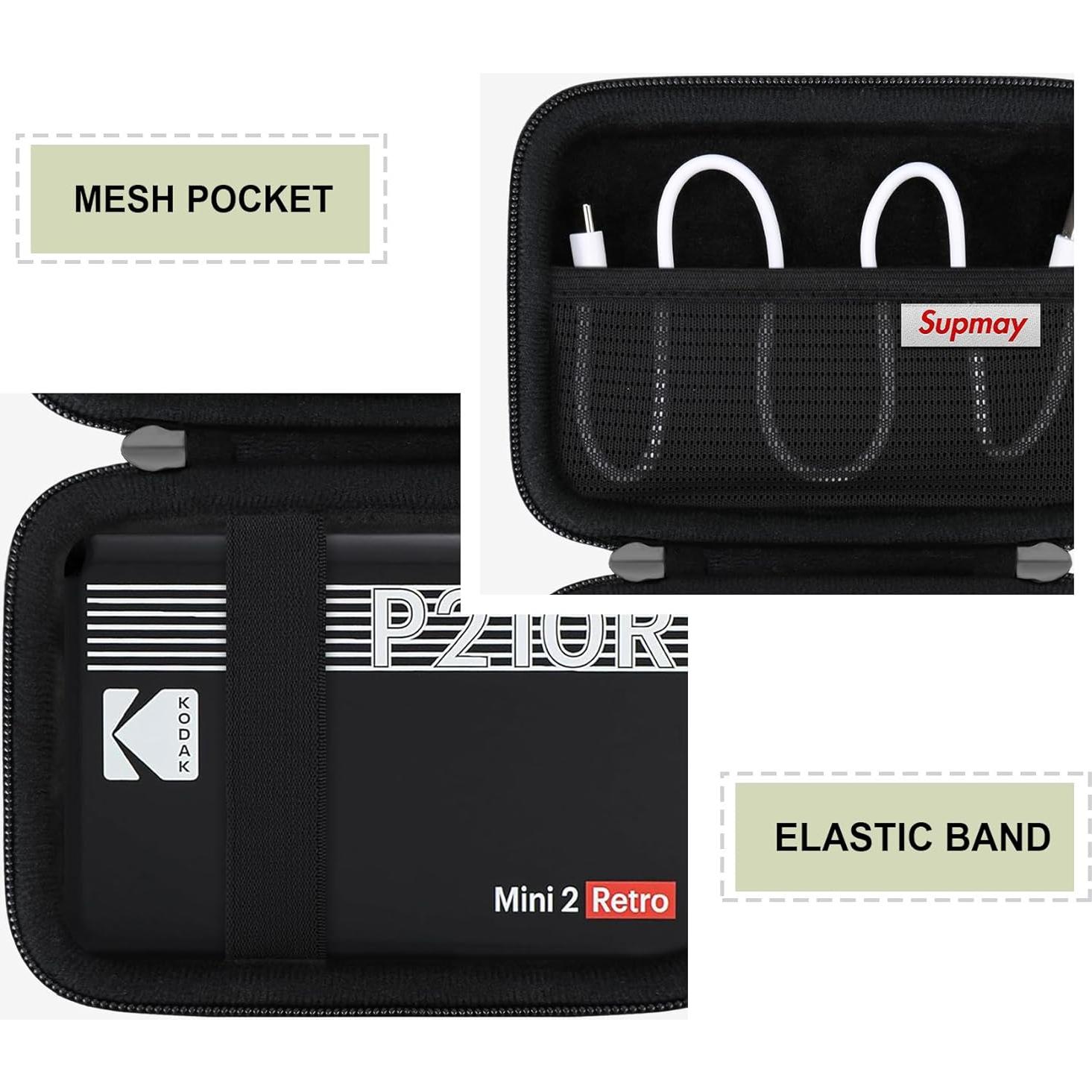 Funda Dura para Impresora KODAK Mini 2 Retro - Negro