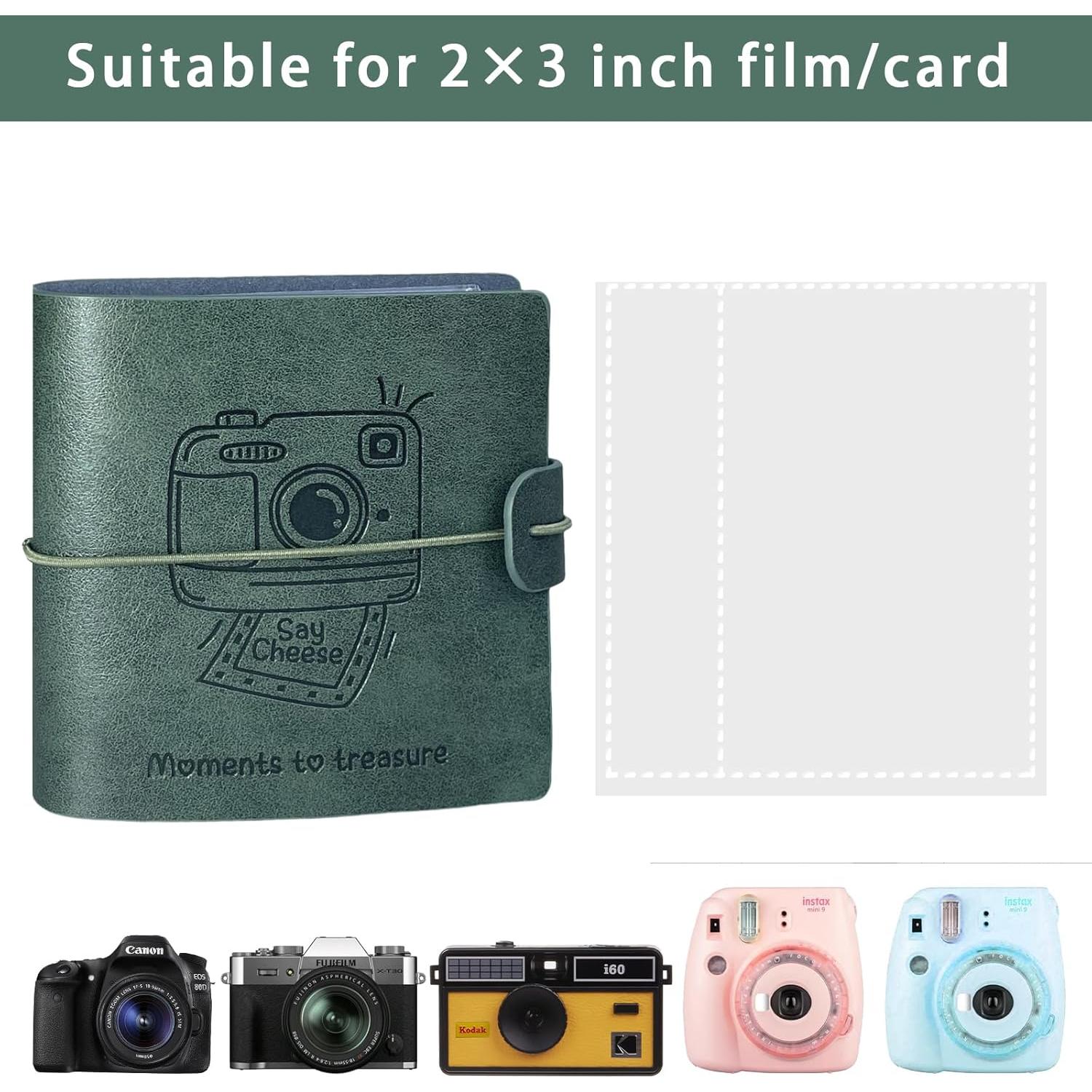 Álbum de Fotos Onaner Verde 100 Bolsillos 2x3 para Instax Mini