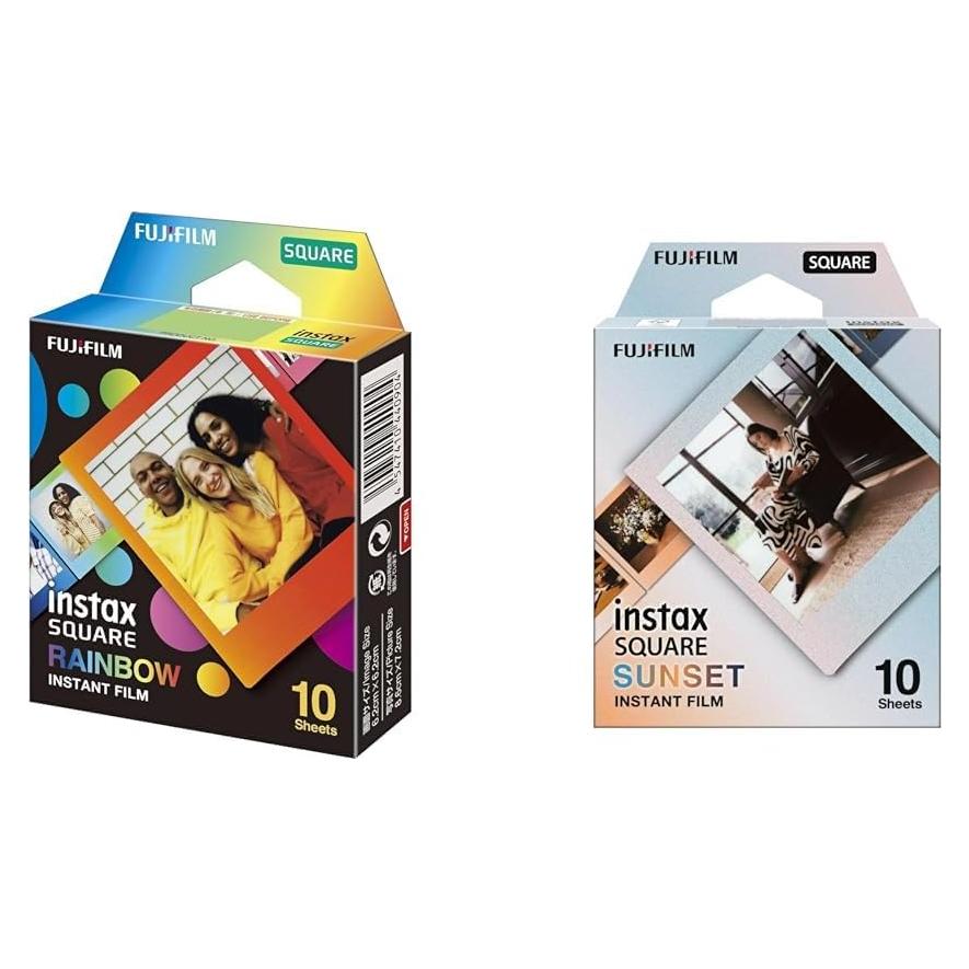 Película FUJIFILM Instax Square Arcoíris y Atardecer - 20 exposiciones