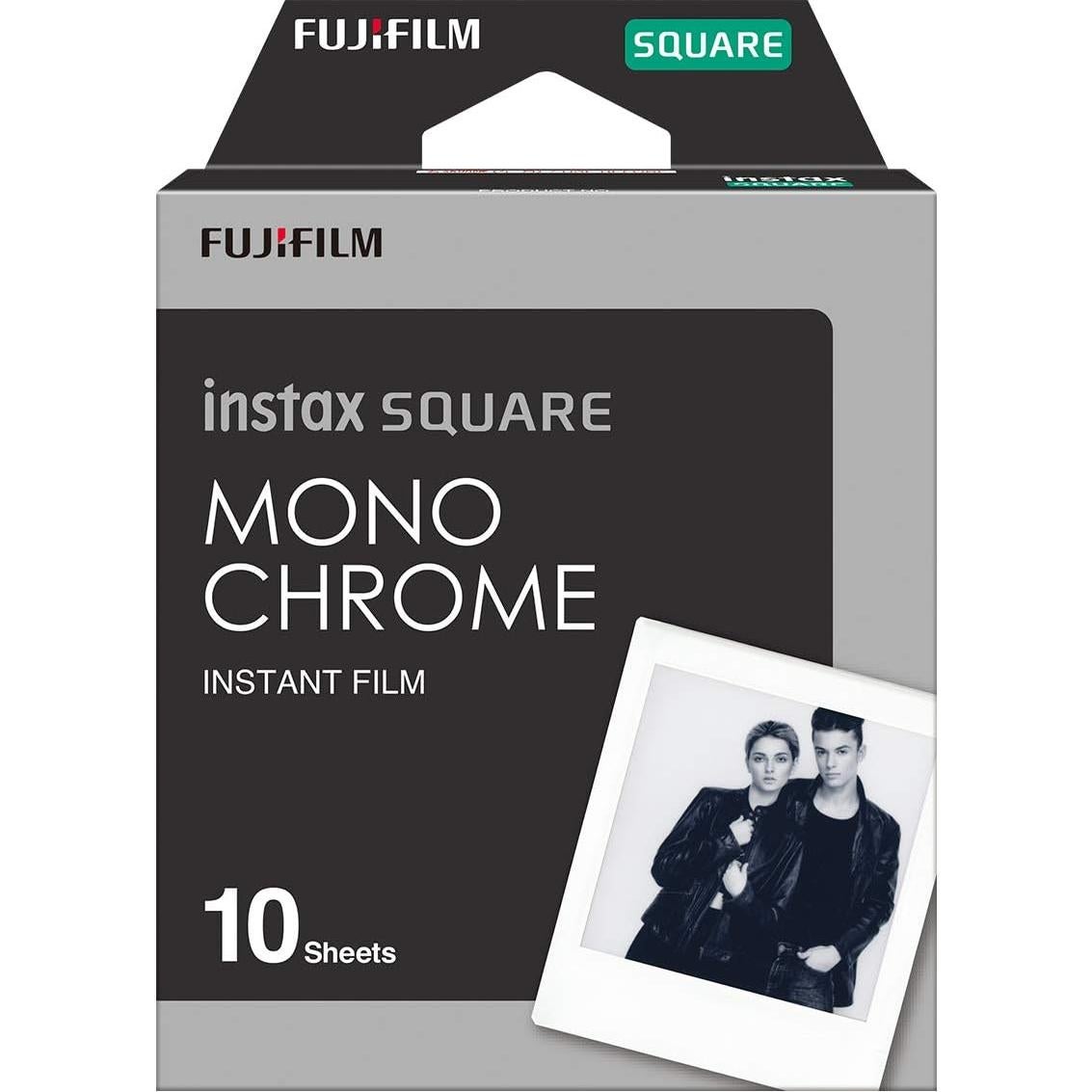 Fujifilm Instax Square Película Monocromática y Arcoíris - 10 Hojas