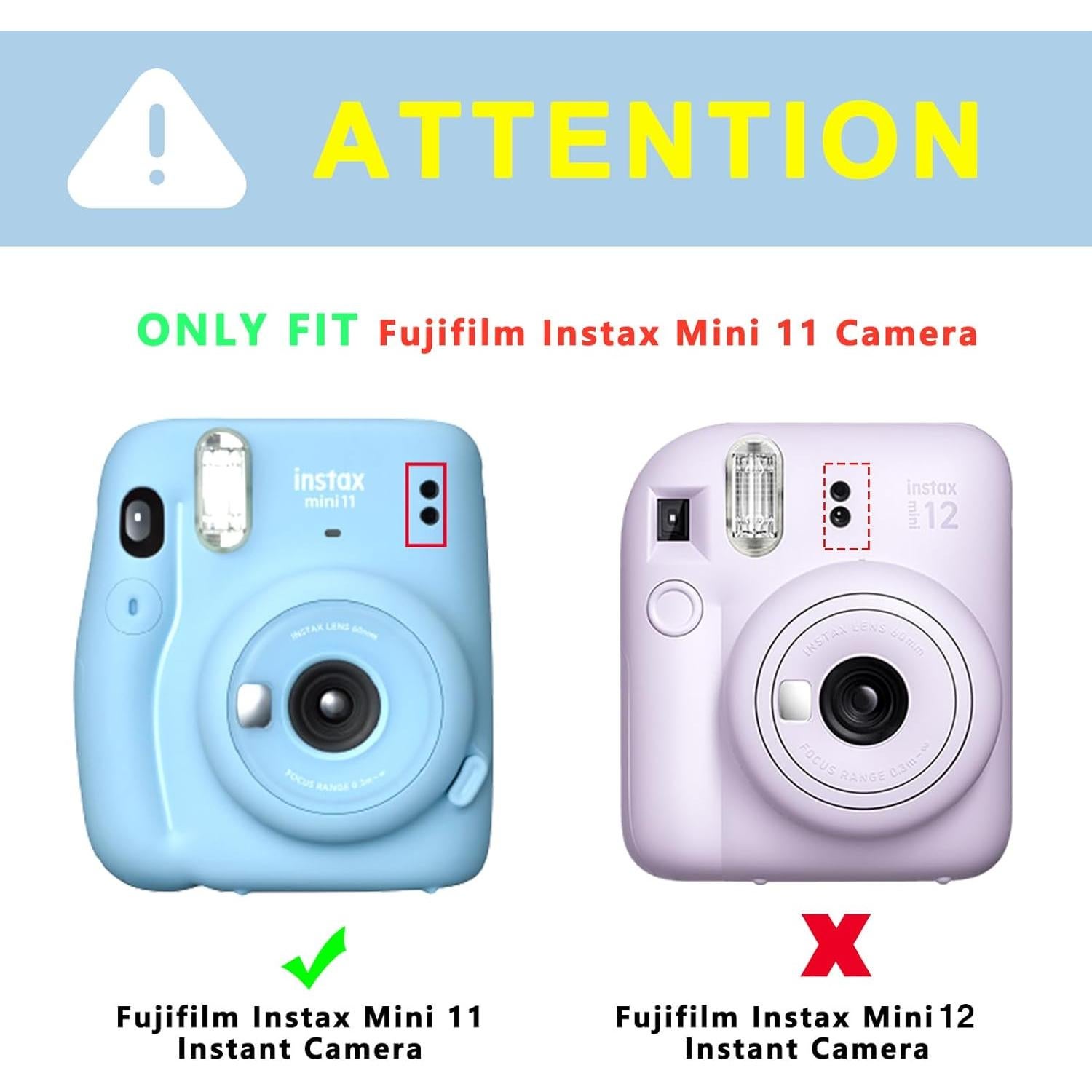 Funda Protectora Transparente CAIYOULE para Fujifilm Instax Mini 11