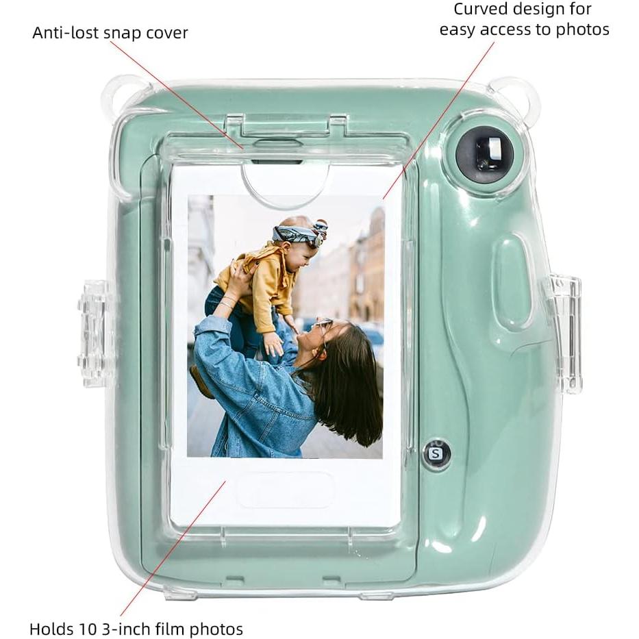 Funda Protectora Transparente CAIYOULE para Fujifilm Instax Mini 11