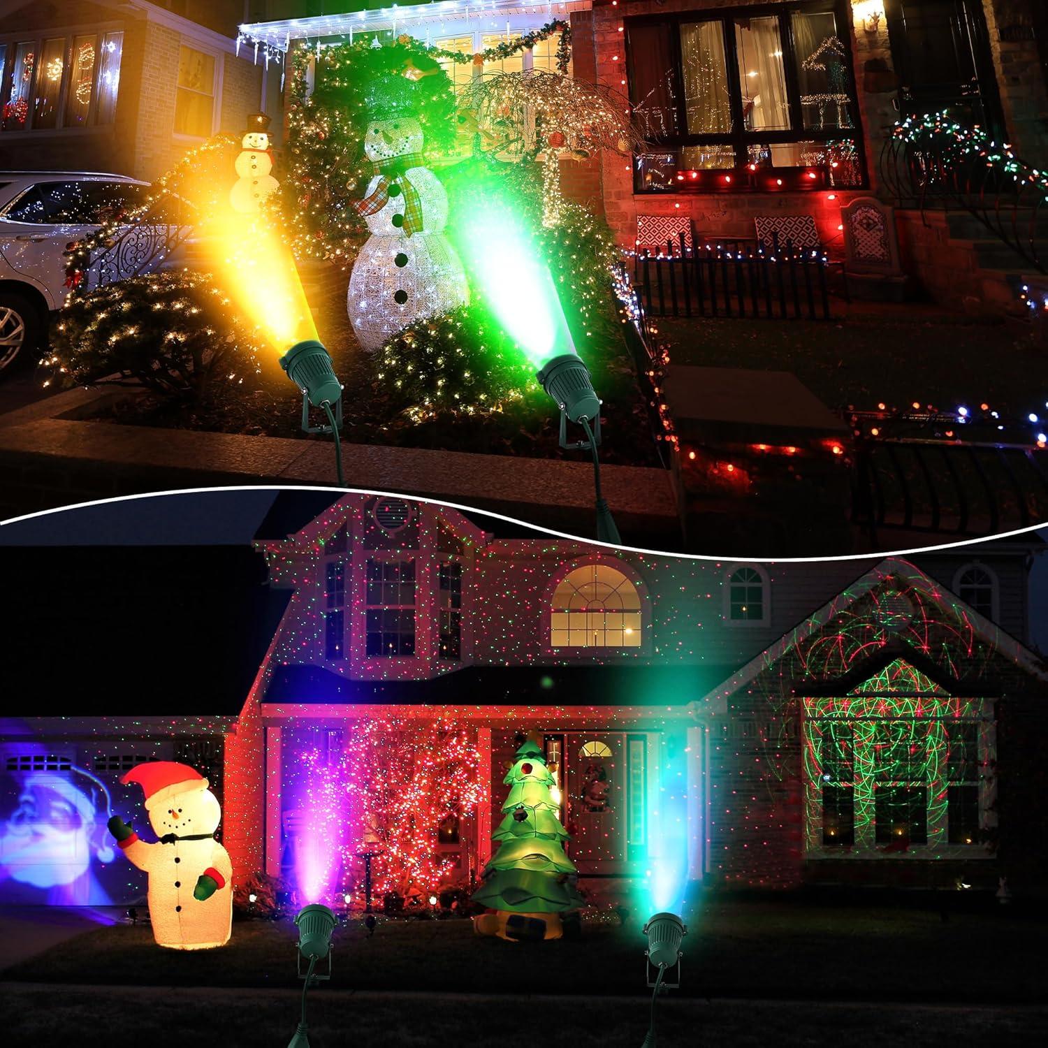 Foco LED RGB Enhon 2 Piezas Exterior a Prueba de Agua