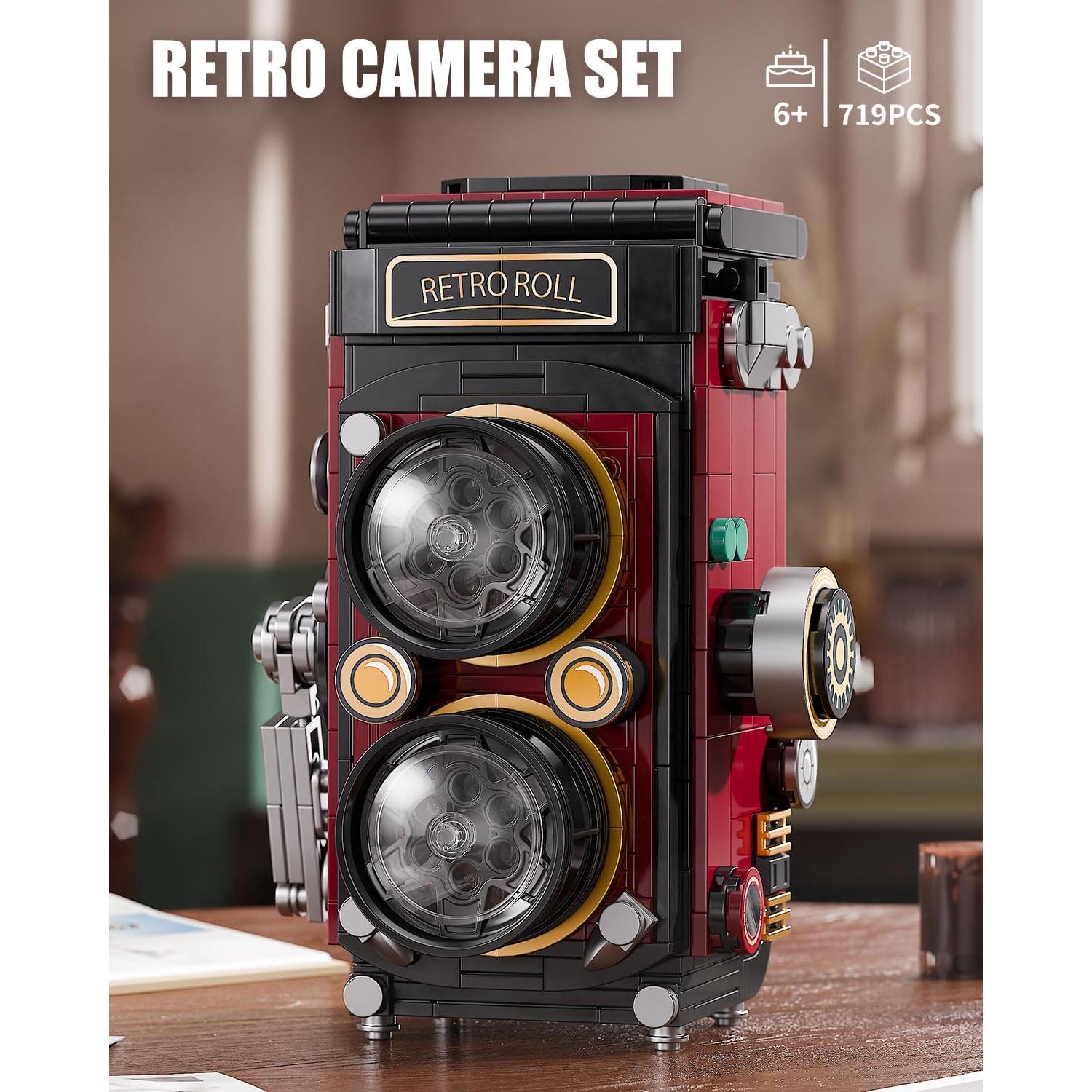 Conjunto de Bloques de Construcción Cámara Retro Shantou 719 Piezas
