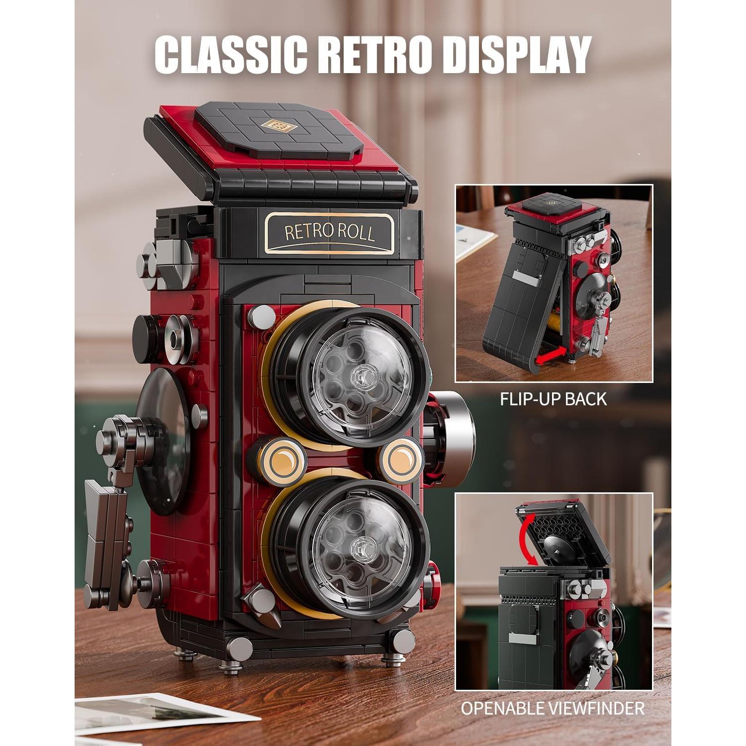 Conjunto de Bloques de Construcción Cámara Retro Shantou 719 Piezas