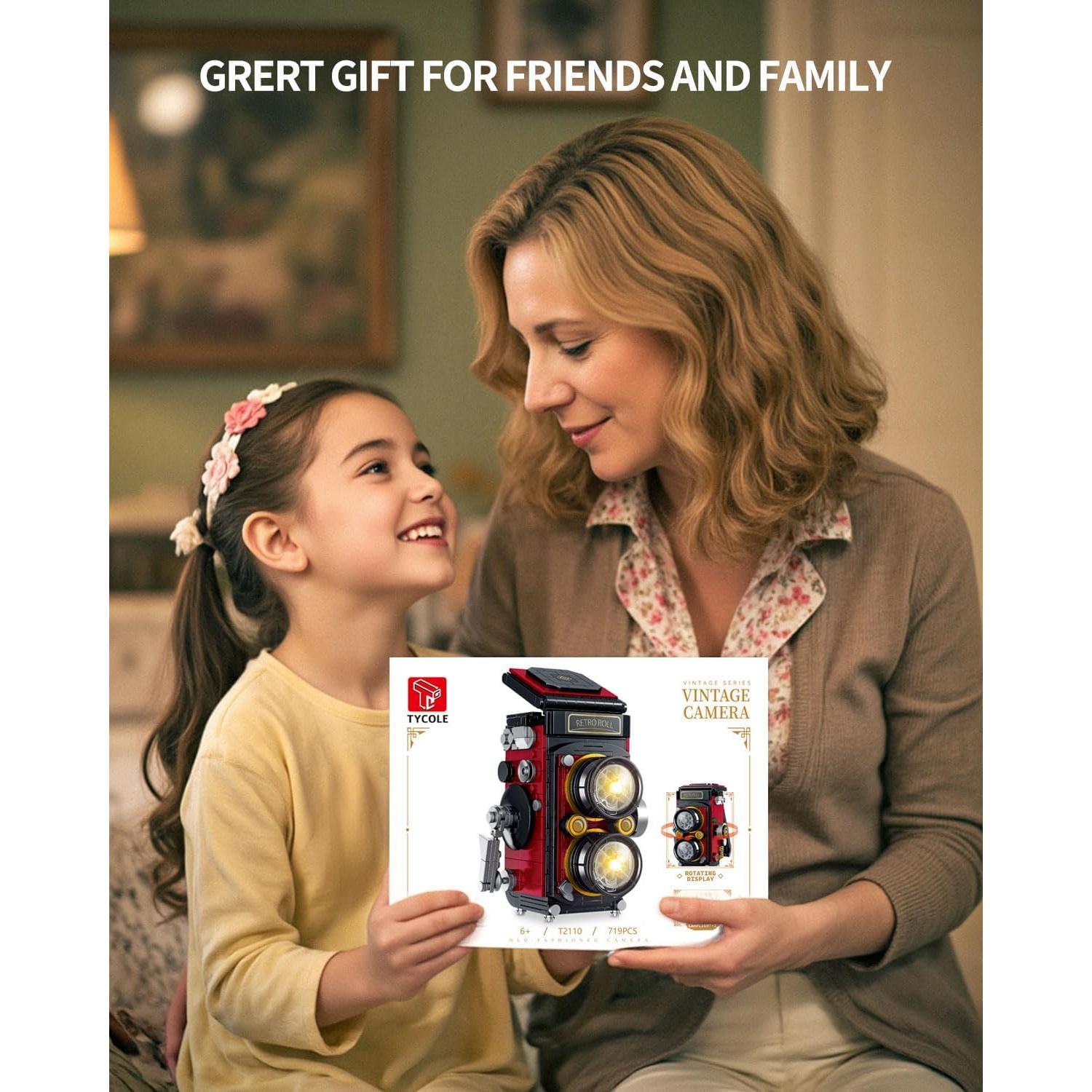 Conjunto de Bloques de Construcción Cámara Retro Shantou 719 Piezas