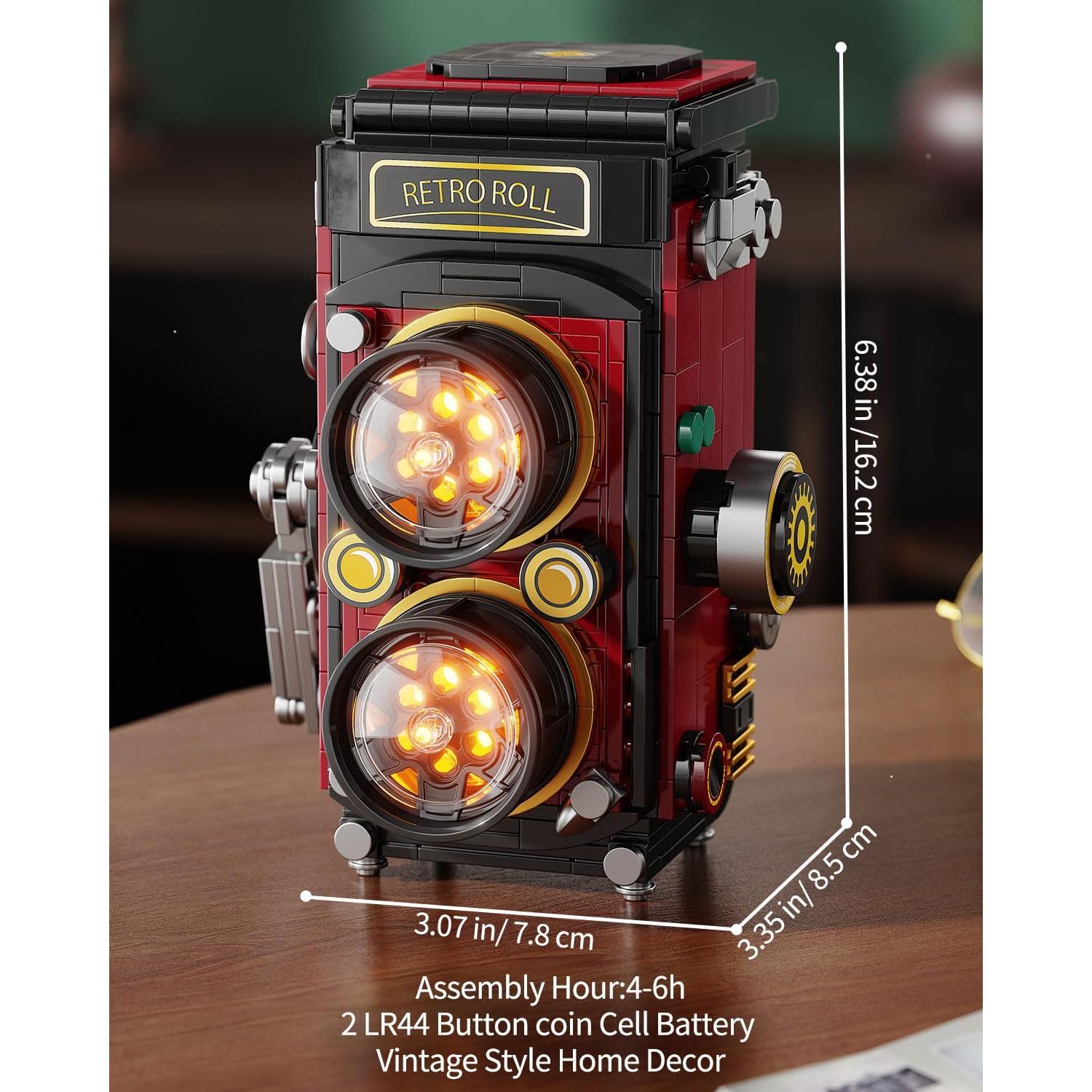 Conjunto de Bloques de Construcción Cámara Retro Shantou 719 Piezas