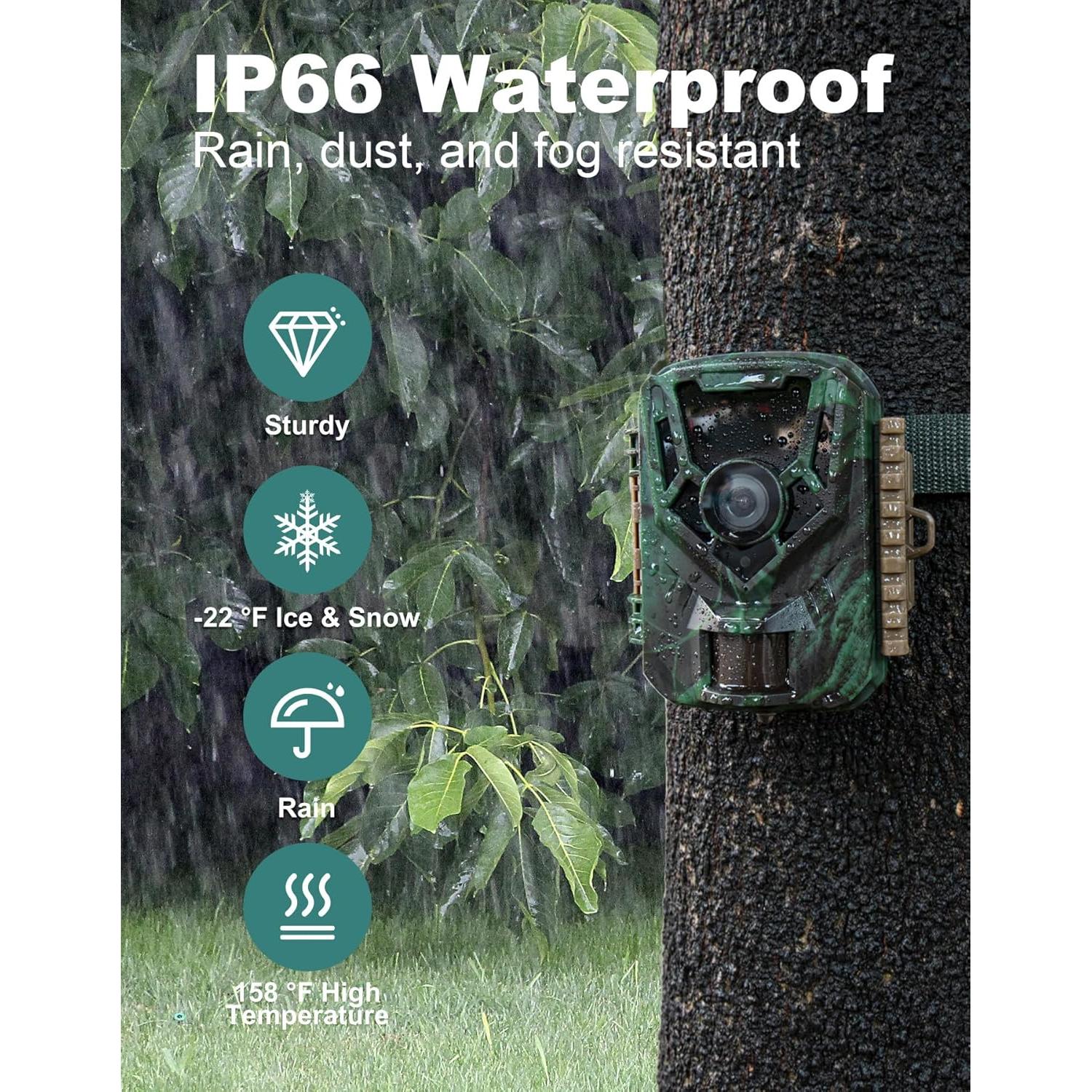 Cámara de Sendero KJK GE-HC201-1 36MP 2.7K Visión Nocturna