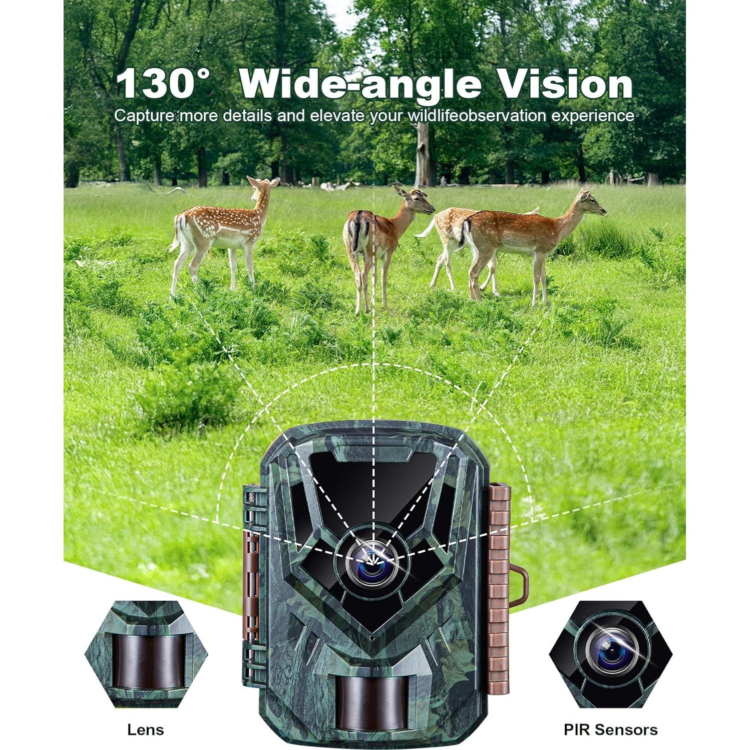 Cámara de Sendero KJK GE-HC201-1 36MP 2.7K Visión Nocturna