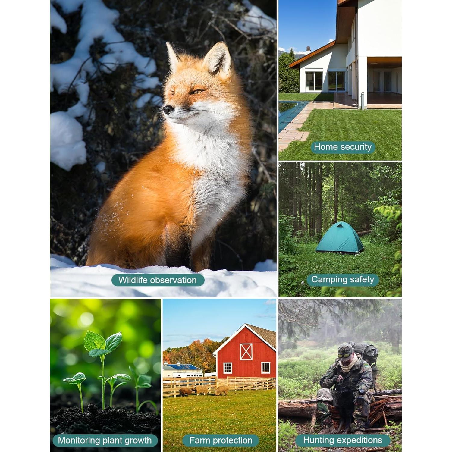 Cámara de Sendero KJK GE-HC201-1 36MP 2.7K Visión Nocturna