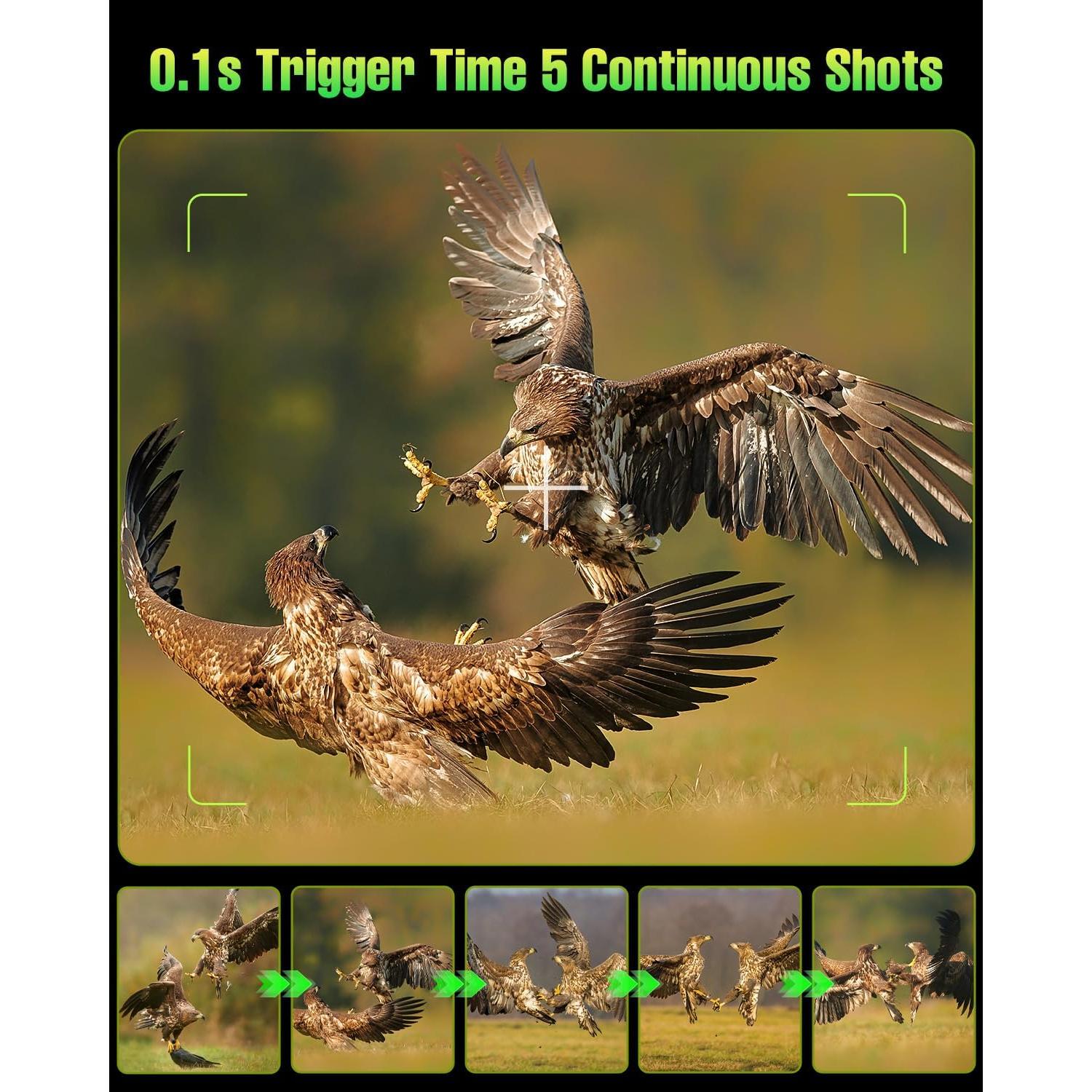 Cámara de Caza Solar FKPCAM 64MP con Batería 5000mAh IP67