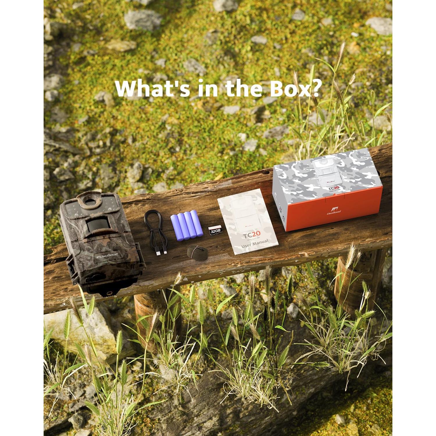 Cámara de Sendero Usogood 36MP 2K HD con Visión Nocturna