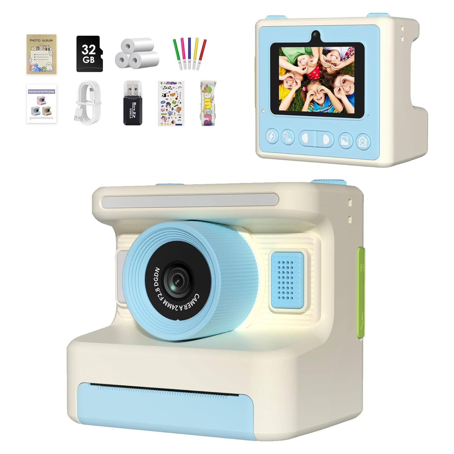 Cámara Instantánea para Niños SINDEER M16 48MP Azul