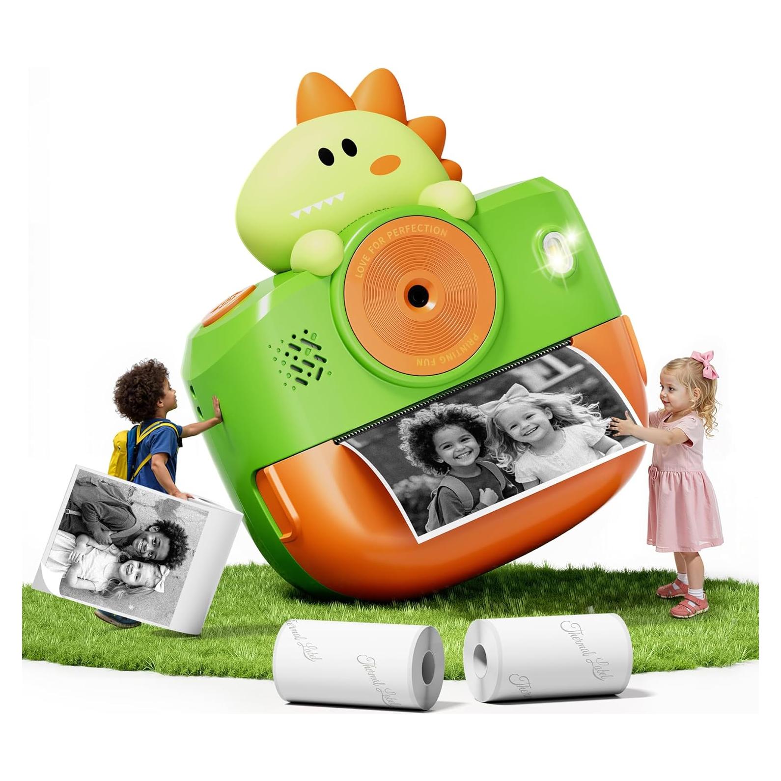 Cámara Infantil Instantánea Liscuty K23 Dinosaurio Bluetooth