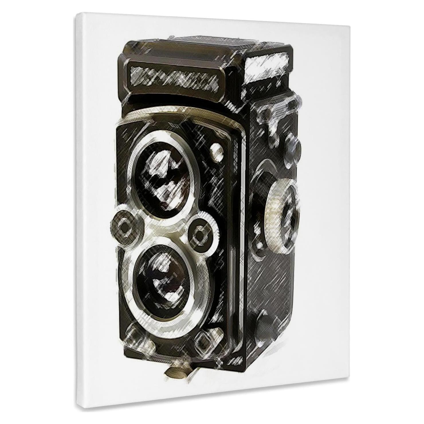 Envoltura de Lienzo 3dRose Cámara Vintage 50.8x40.6 cm
