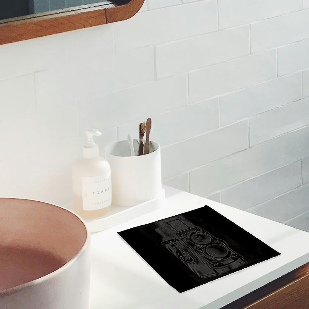 Toalla Decorativa 3dRose 30x28 cm Cámara Vintage