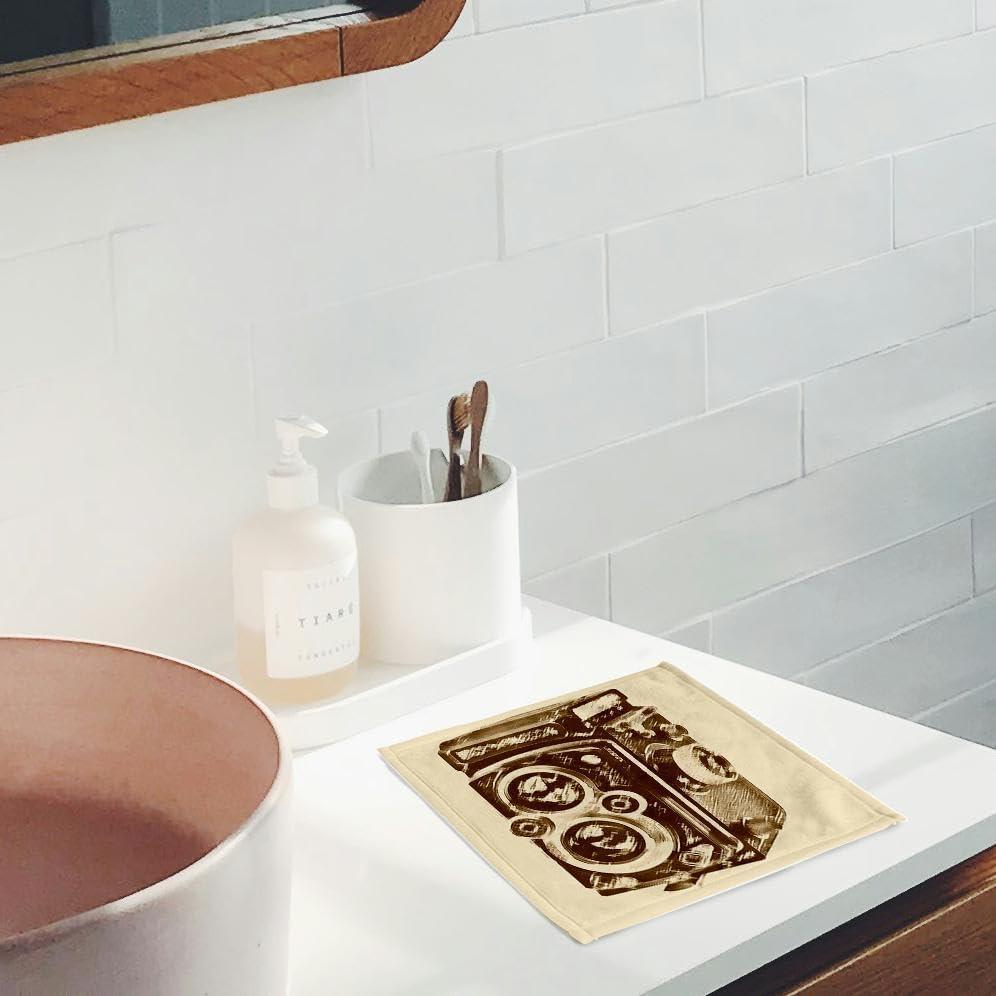 Toalla Decorativa 3dRose 30x28 cm Cámara Vintage