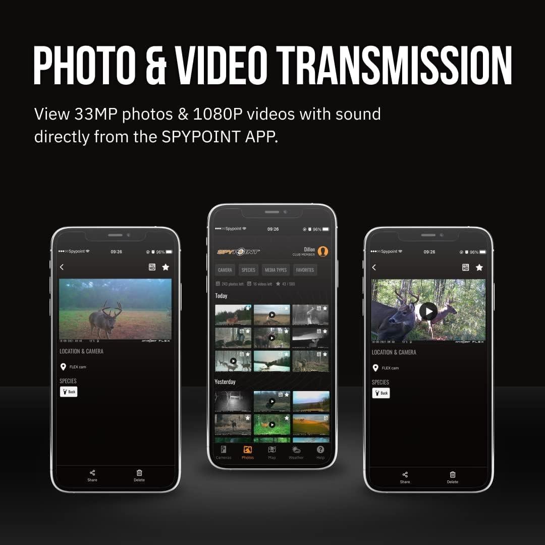 Cámara de Caza Celular SPYPOINT Flex - 33MP, 1080p, GPS