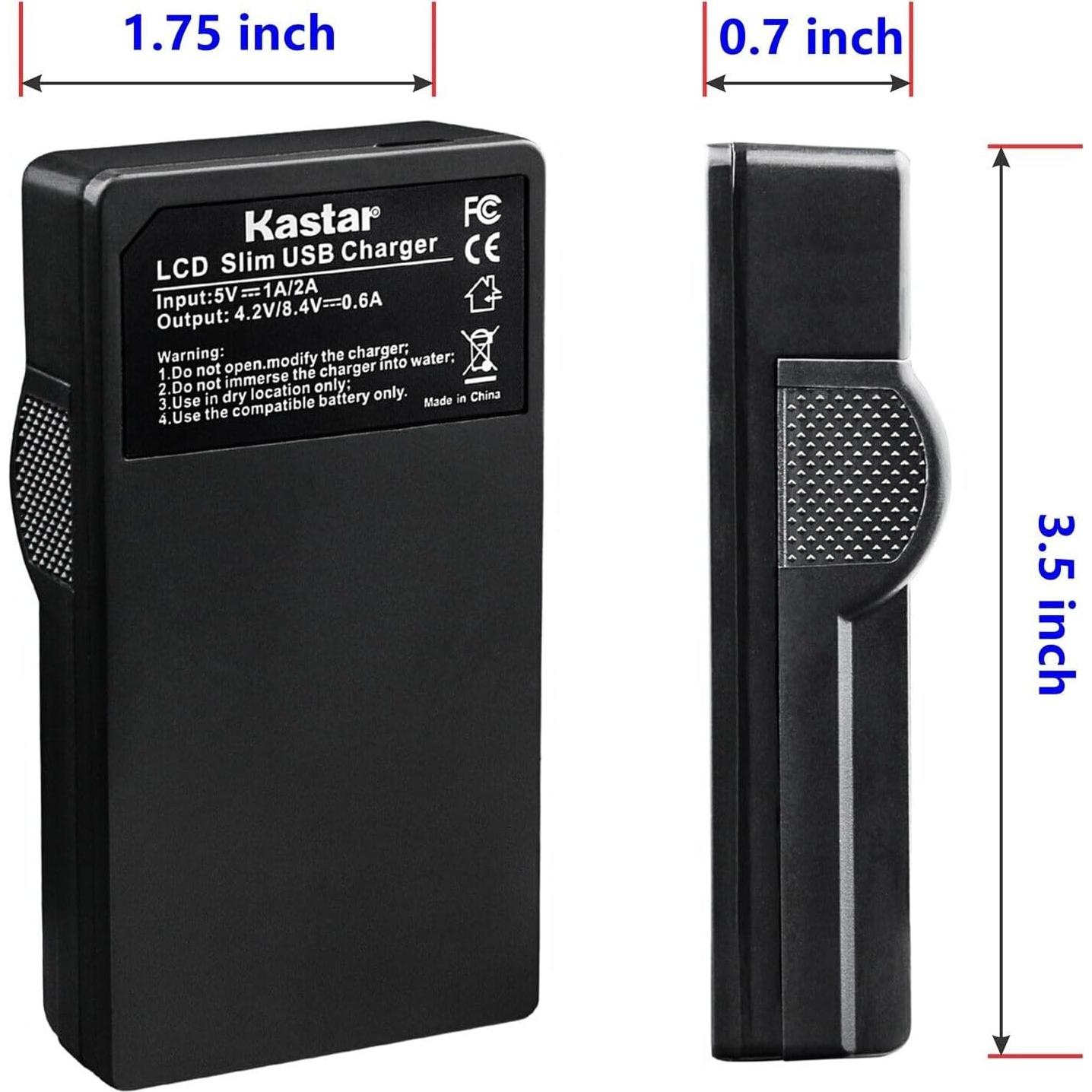 Batería y Cargador USB LCD Kastar para Kodak LB-080