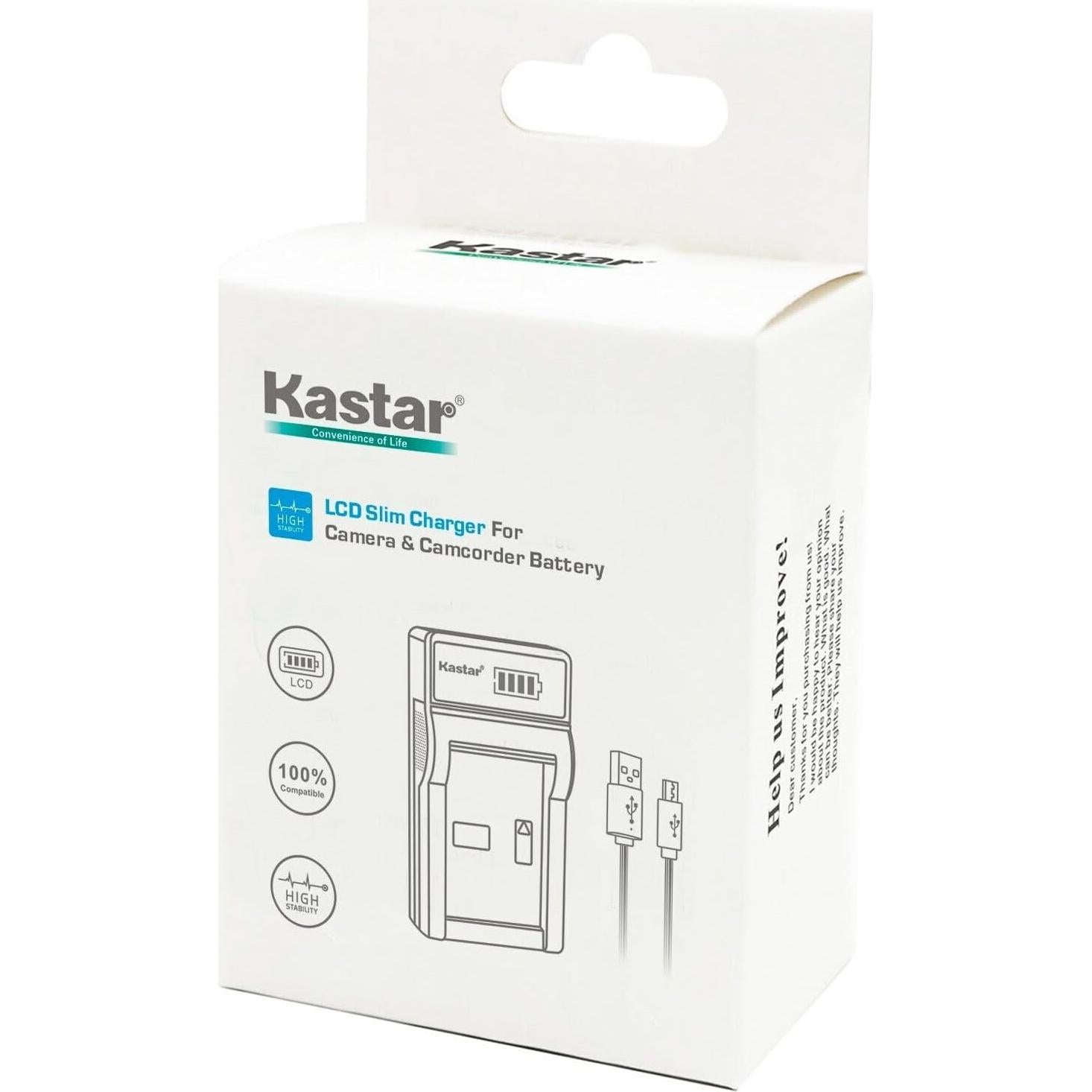 Batería y Cargador USB LCD Kastar para Kodak LB-080