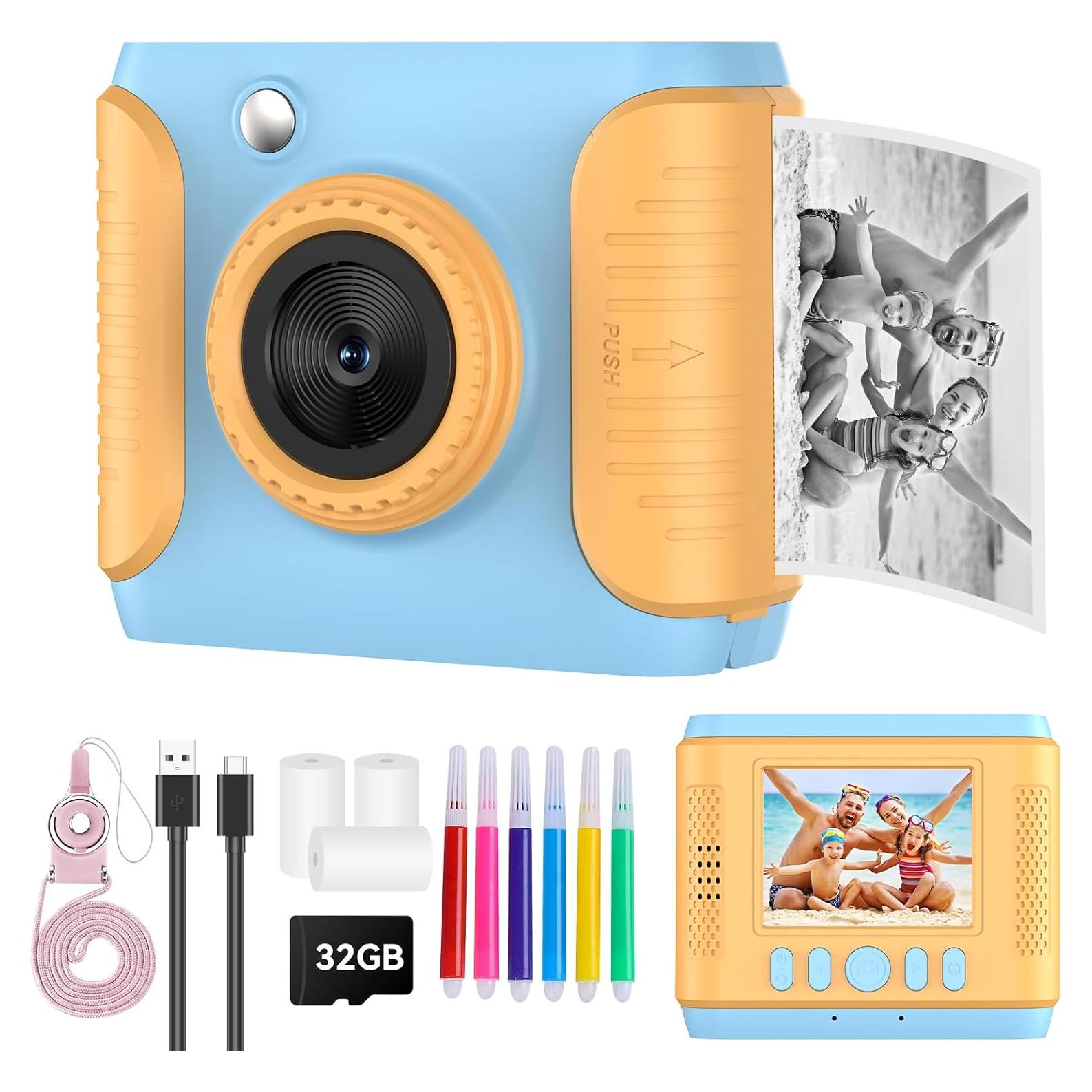Cámara Instantánea Digital para Niños RADEKLY C33 1080P Azul