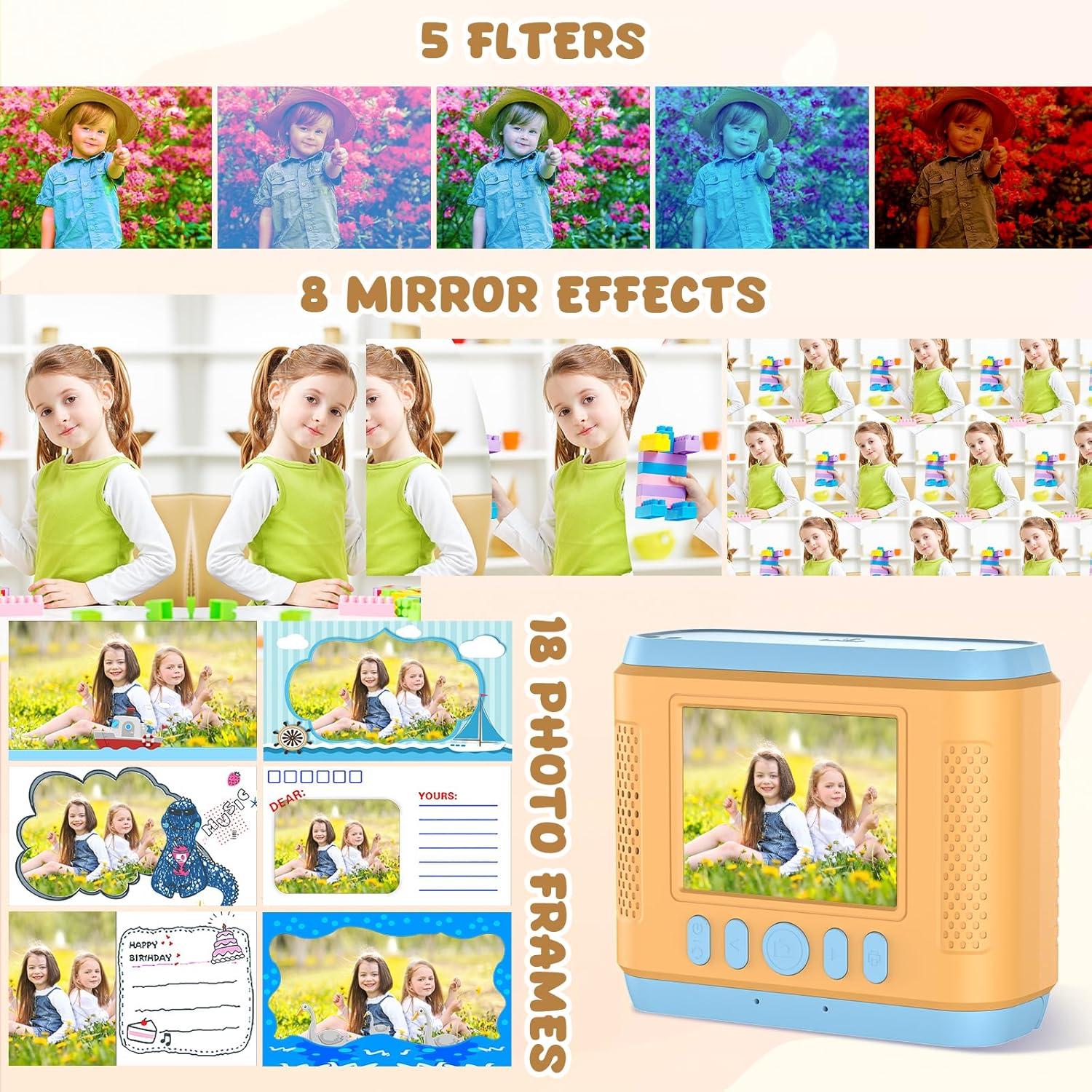 Cámara Instantánea Digital para Niños RADEKLY C33 1080P Azul