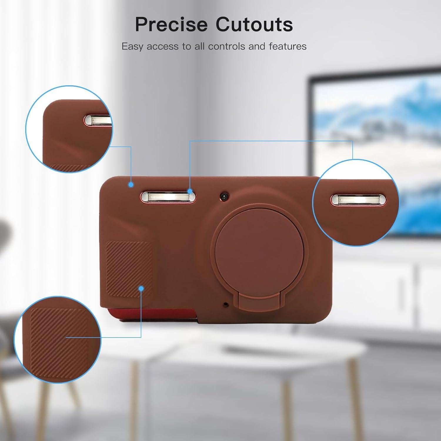 Funda de silicona Kodak PIXPRO FZ55 - Protección liviana marrón