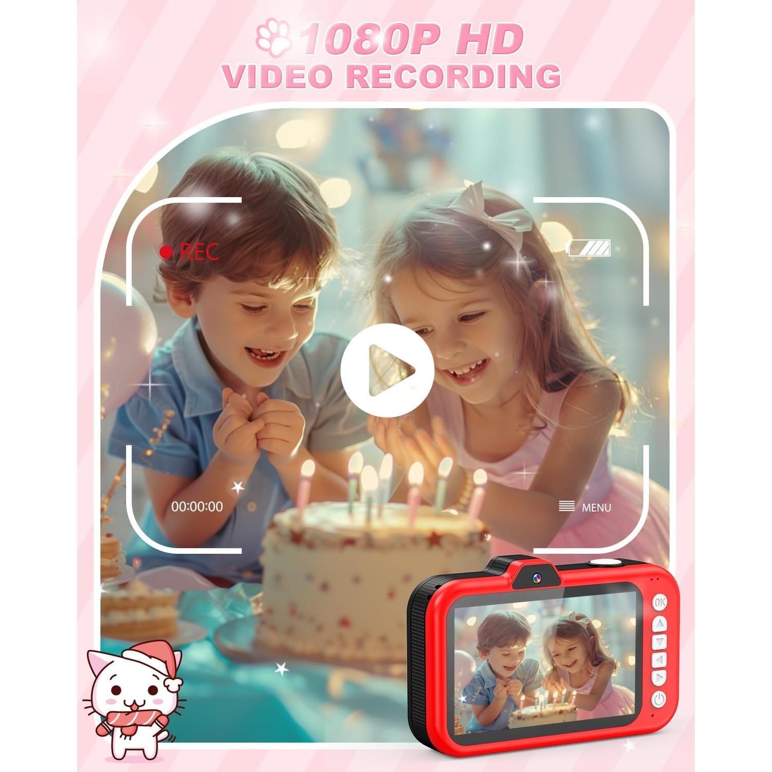 Cámara Digital para Niños Uffylle M9 48MP 1080P Pantalla 3.5"