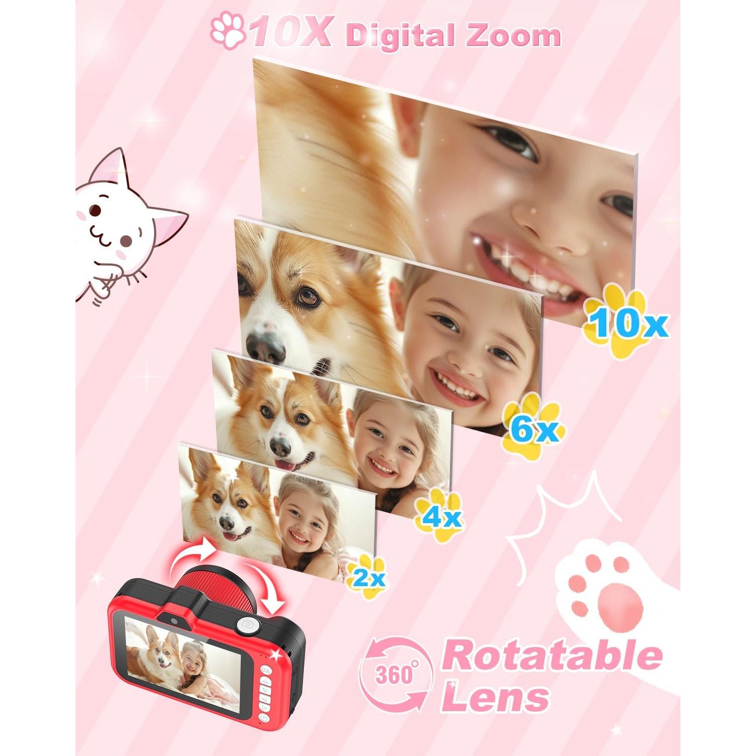 Cámara Digital para Niños Uffylle M9 48MP 1080P Pantalla 3.5"