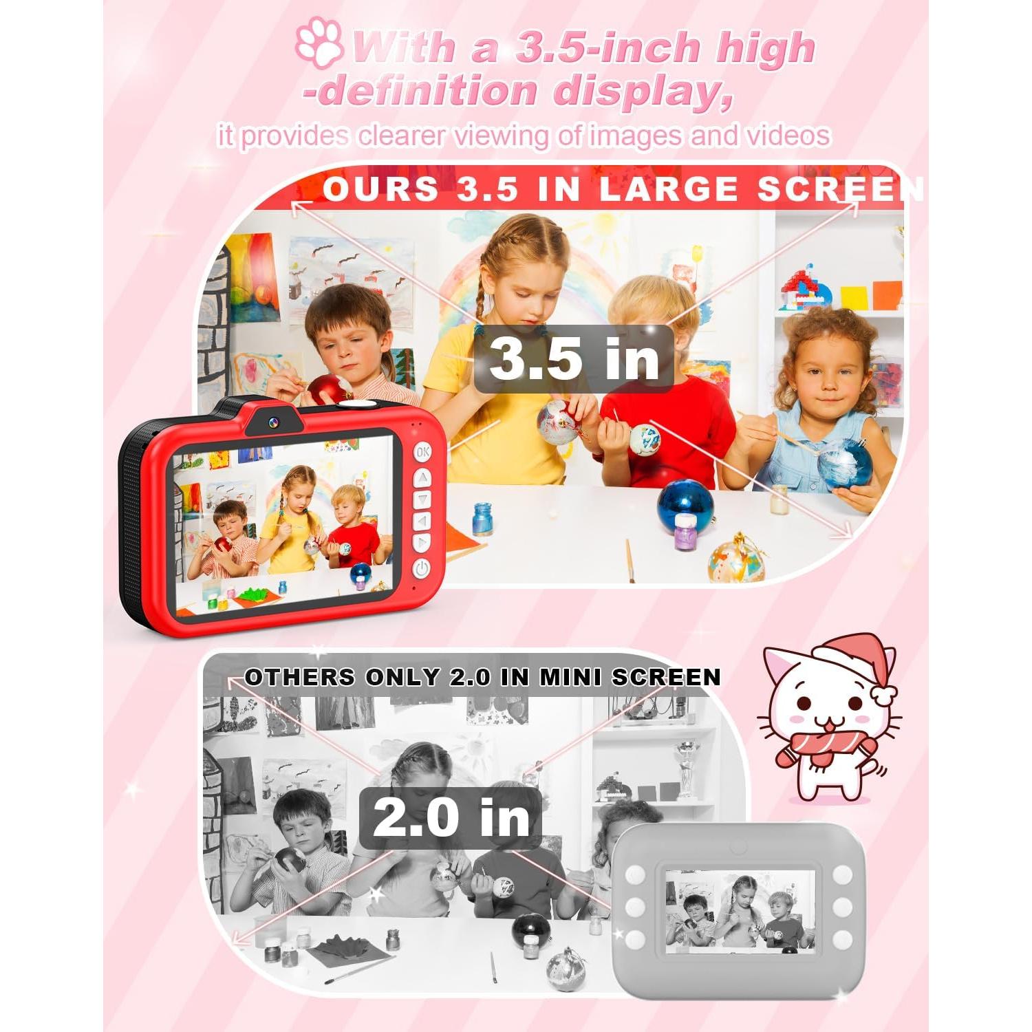 Cámara Digital para Niños Uffylle M9 48MP 1080P Pantalla 3.5"