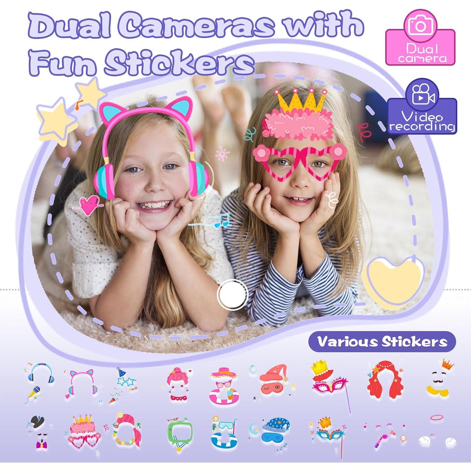 Teléfono Juguete Inteligente ANTUMKDS Azul 2.8" Doble Cámara