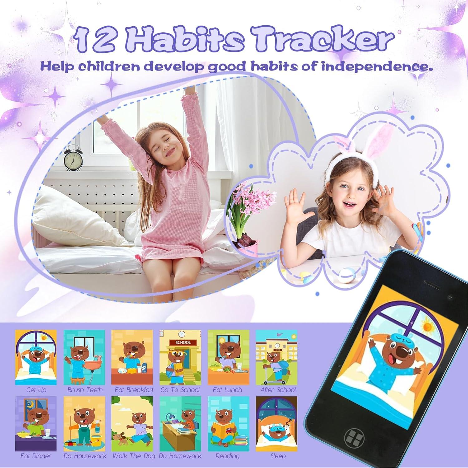 Teléfono Juguete Inteligente ANTUMKDS Azul 2.8" Doble Cámara