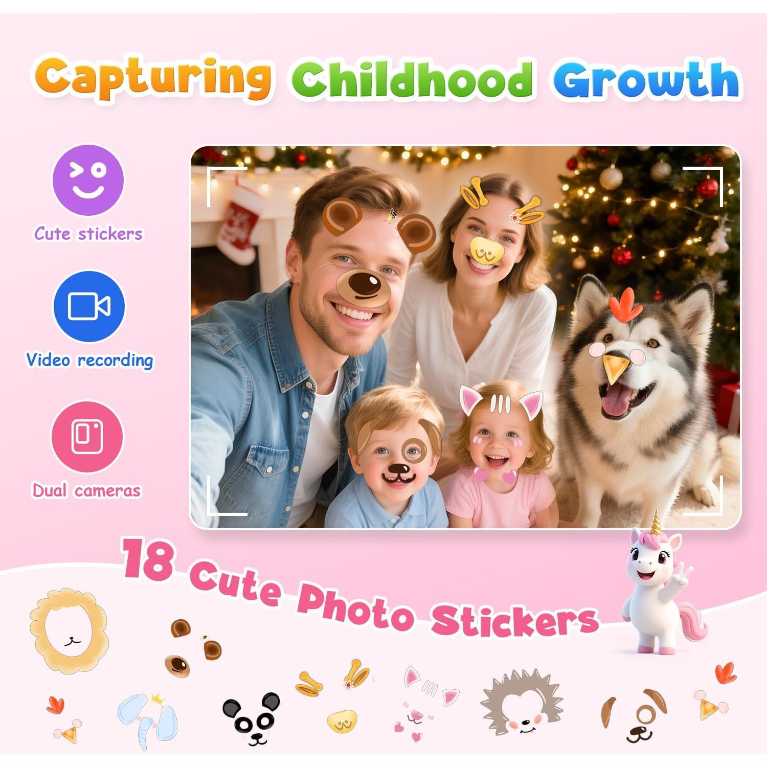 Teléfono de Juguete Educativo Rosa Z10X para Niñas 3-8 Años