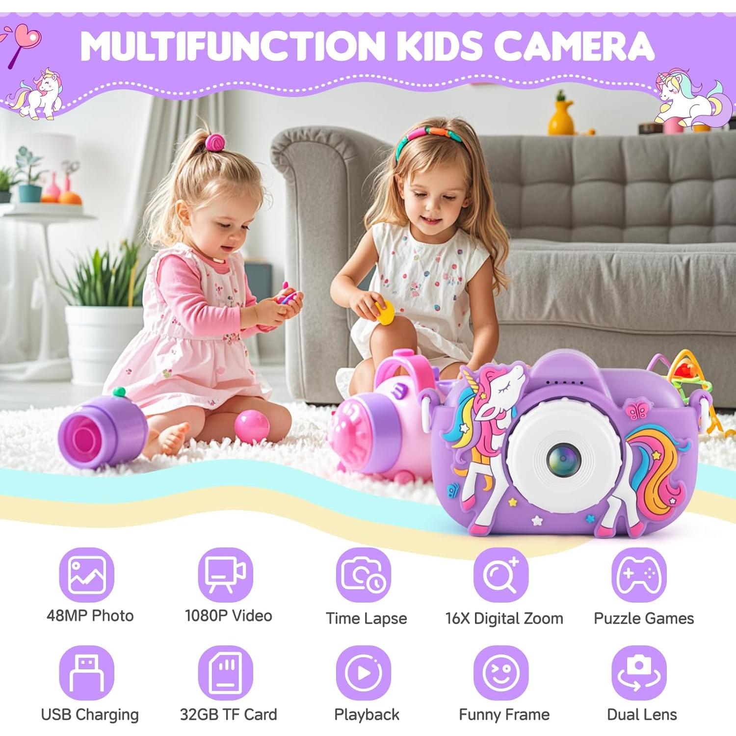 Cámara Digital para Niños NBKLS MRSDC501L 48MP HD 1080P